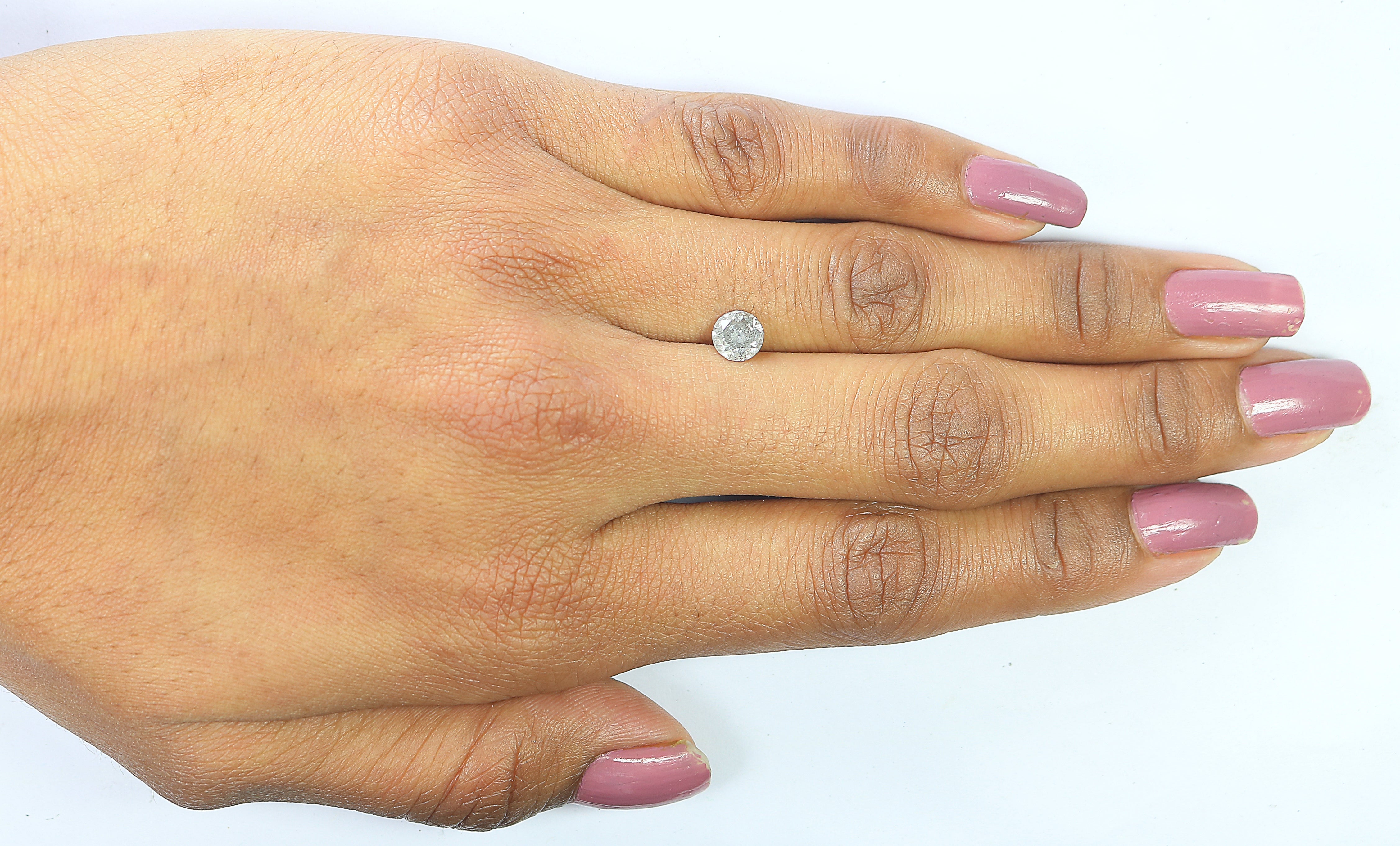 0.80 CT Natural Loose Round Shape Diamond Grey Color Round Cut Diamond 5.65 MM Natural Loose Grey Color Round Brilliant Cut Diamond LQ9069