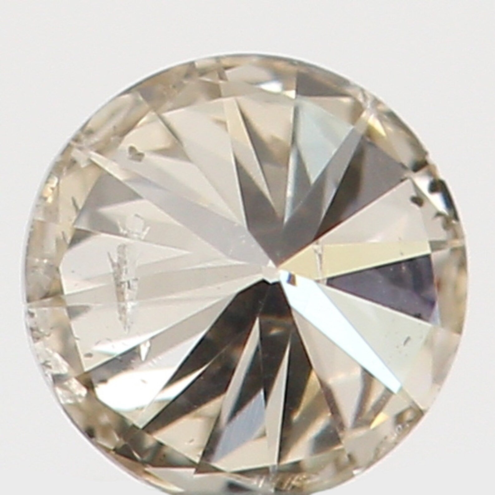 0.09 Ct Natural Loose Diamond Round Brown Color I1 Clarity 2.80 MM N7362