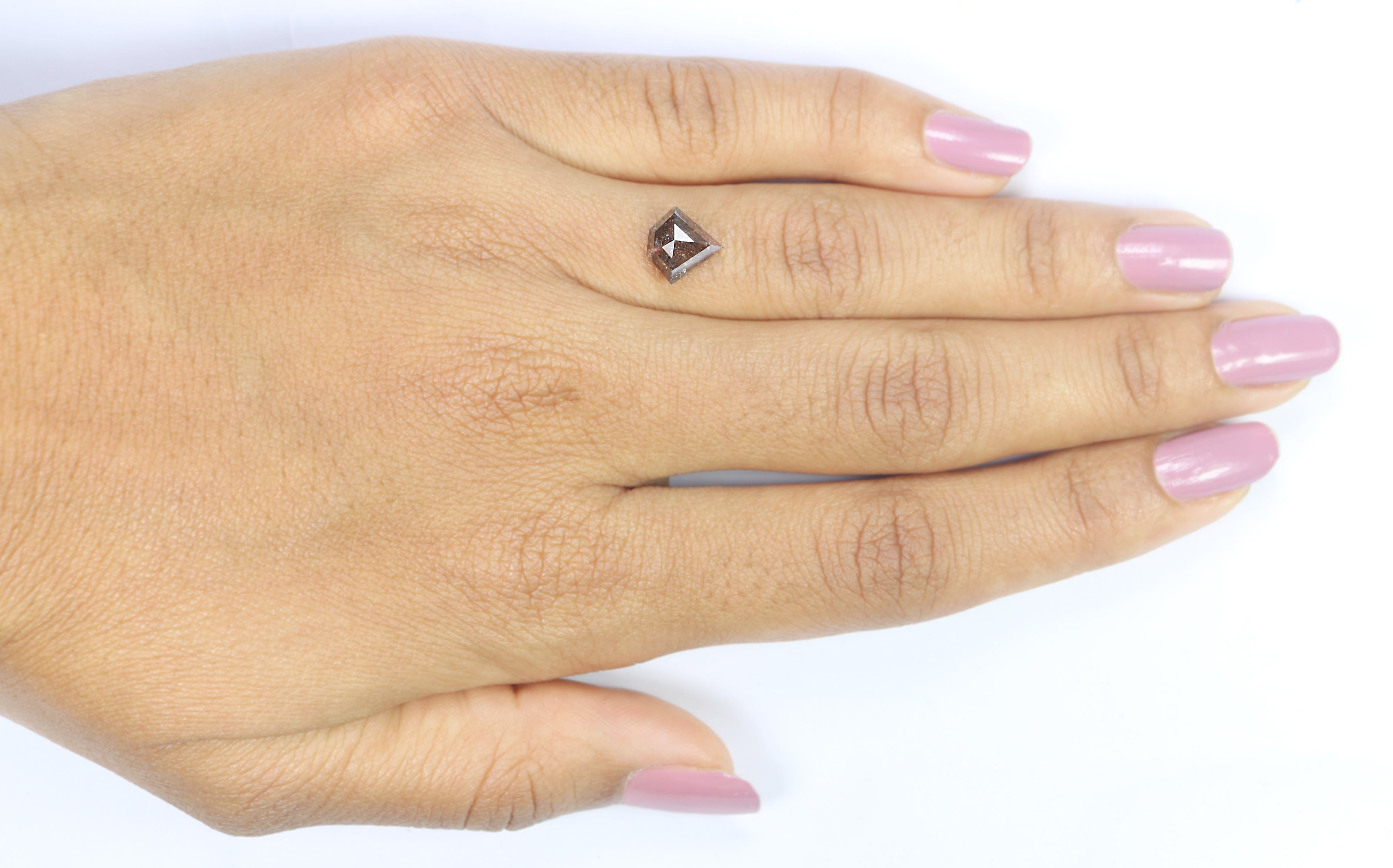 1.80 CT Natural Loose Shield Shape Diamond Brown Color Shield Cut Diamond 8.25 MM Natural Loose Brown Color Shield Rose Cut Diamond LQ9440