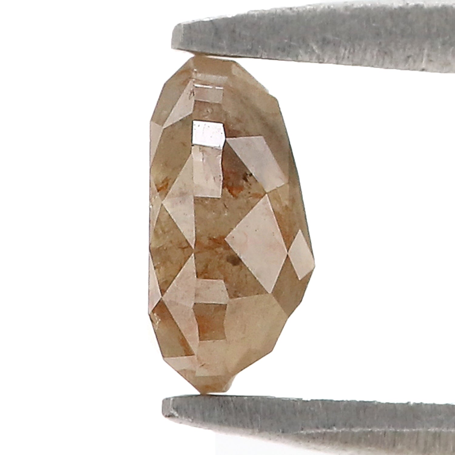 Natural Pear Diamond 0.91 CT Loose Rose Cut Brown Stone 6.30 MM Rustic Diamond For Custom Engagement Ring L3627