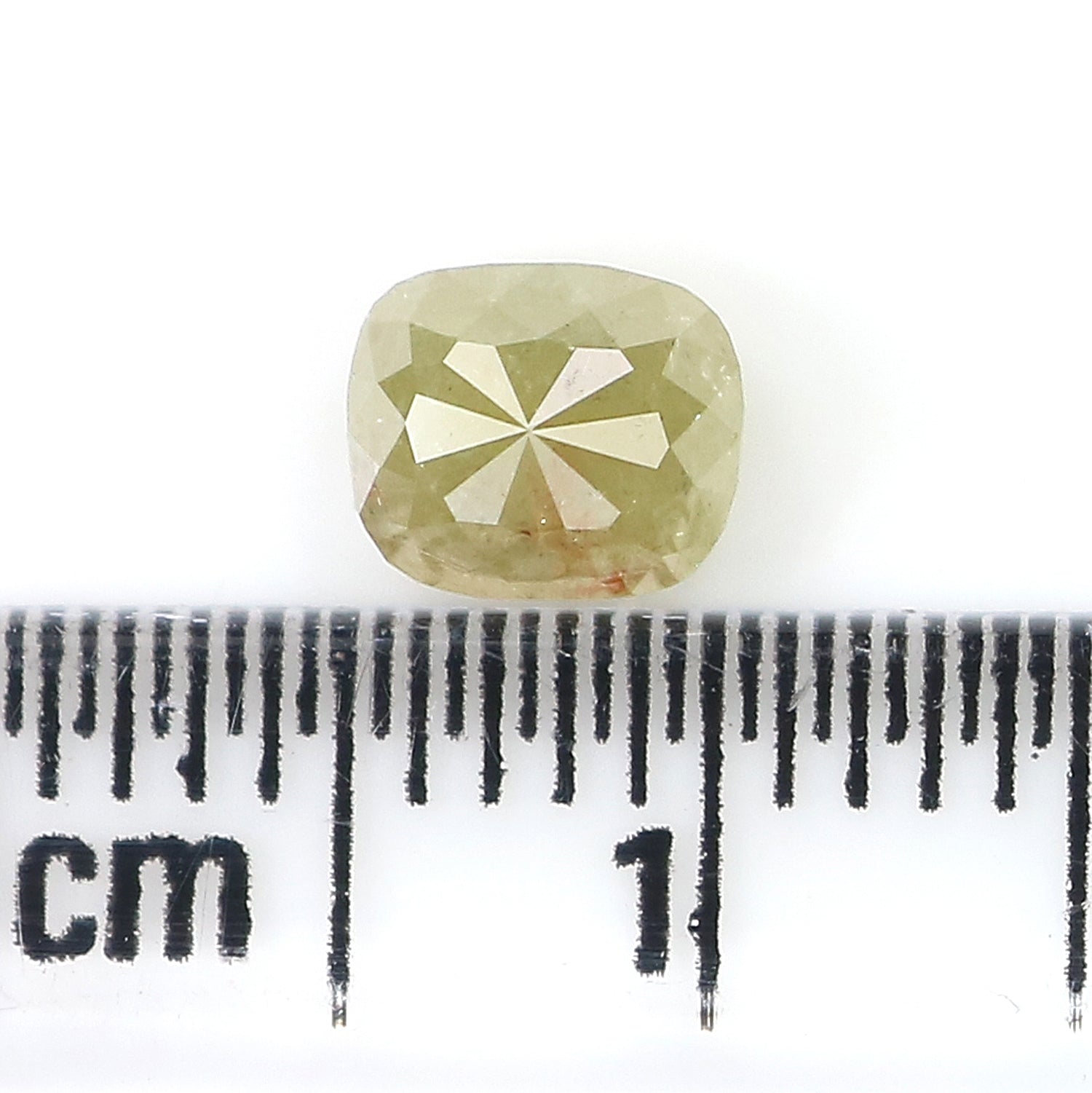 Natural Loose Cushion Diamond, Green Color Diamond, Natural Loose Diamond, Cushion Rose Cut Diamond, 0.75 CT Cushion Shape Diamond L7655