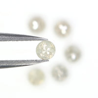 Natural Loose Round Diamond, Grey Color Rose Cut Diamond, Natural Loose Diamond, Round Rose Cut Diamond, 1.29 CT Round Shape Diamond L2955