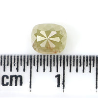 Natural Loose Cushion Diamond, Green Color Diamond, Natural Loose Diamond, Cushion Rose Cut Diamond, 0.75 CT Cushion Shape Diamond L7655