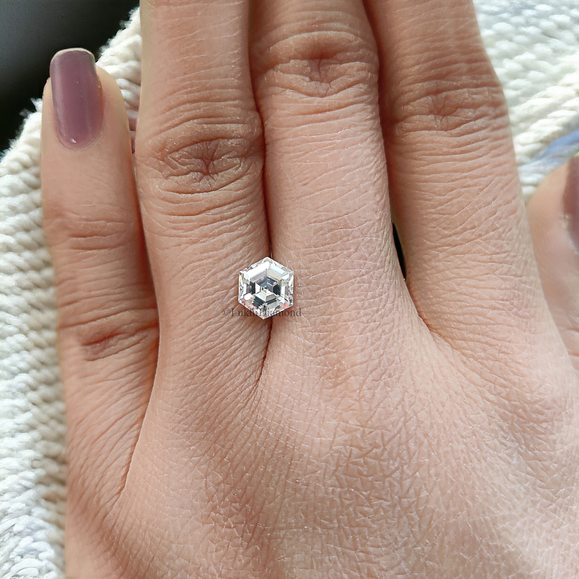 Hexagon Brilliant Cut Loose White Moissanite Stone 7,8,9,10,11 MM Vintage Antique Handcrafted Eye Clean Moissanite Engagement Gift Ring Q140