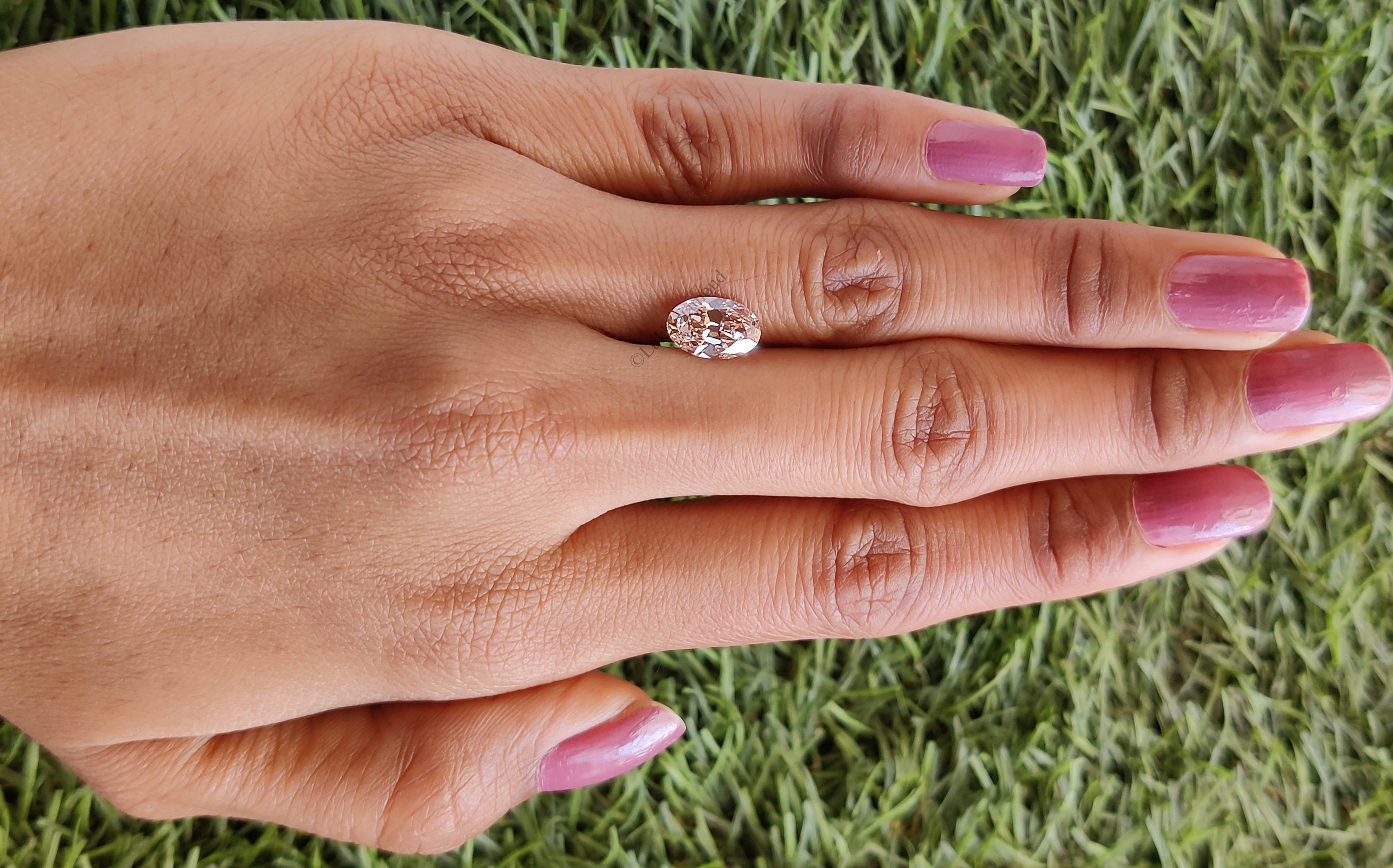 1.64 CT IGI Certified Oval Old European Cut Diamond Fancy Intense Pink Color VS2 Clarity Diamond Lab Grown Diamond Lab Created Diamond L3572