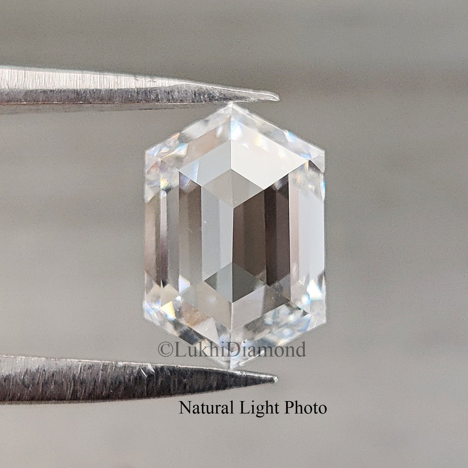 1.64 CT IGI Certified Hexagonal Mixed Cut Diamond White - F Color VS1 Clarity Lab Grown CVD Diamond Lab Created Loose Hexagon Diamond Q173