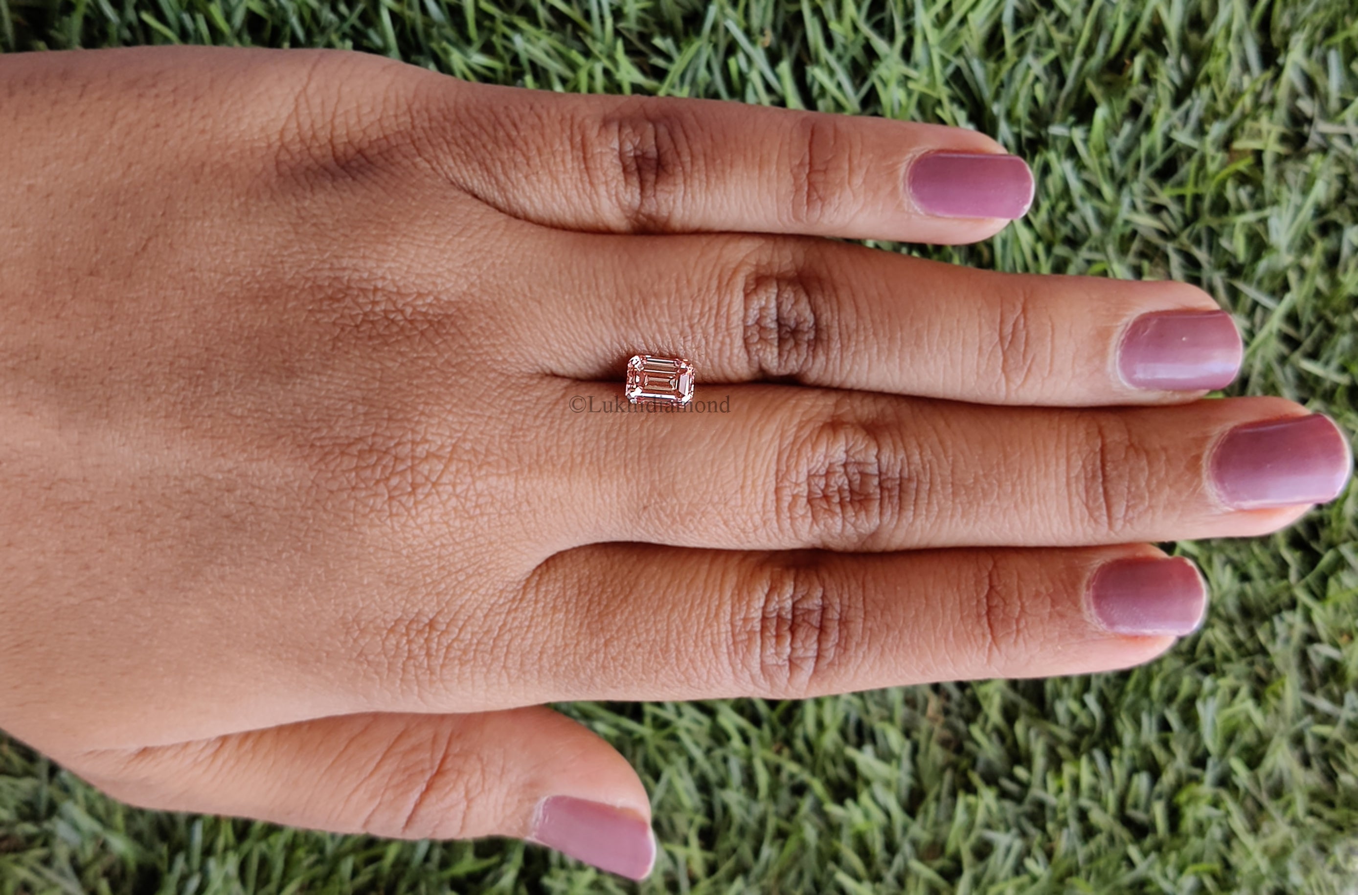 1.13 CT IGI Certified Emerald Cut Fancy Vivid Pink Color Diamond VS1 Clarity Diamond Lab Grown Diamond Lab Created Emerald CVD Diamond L3296