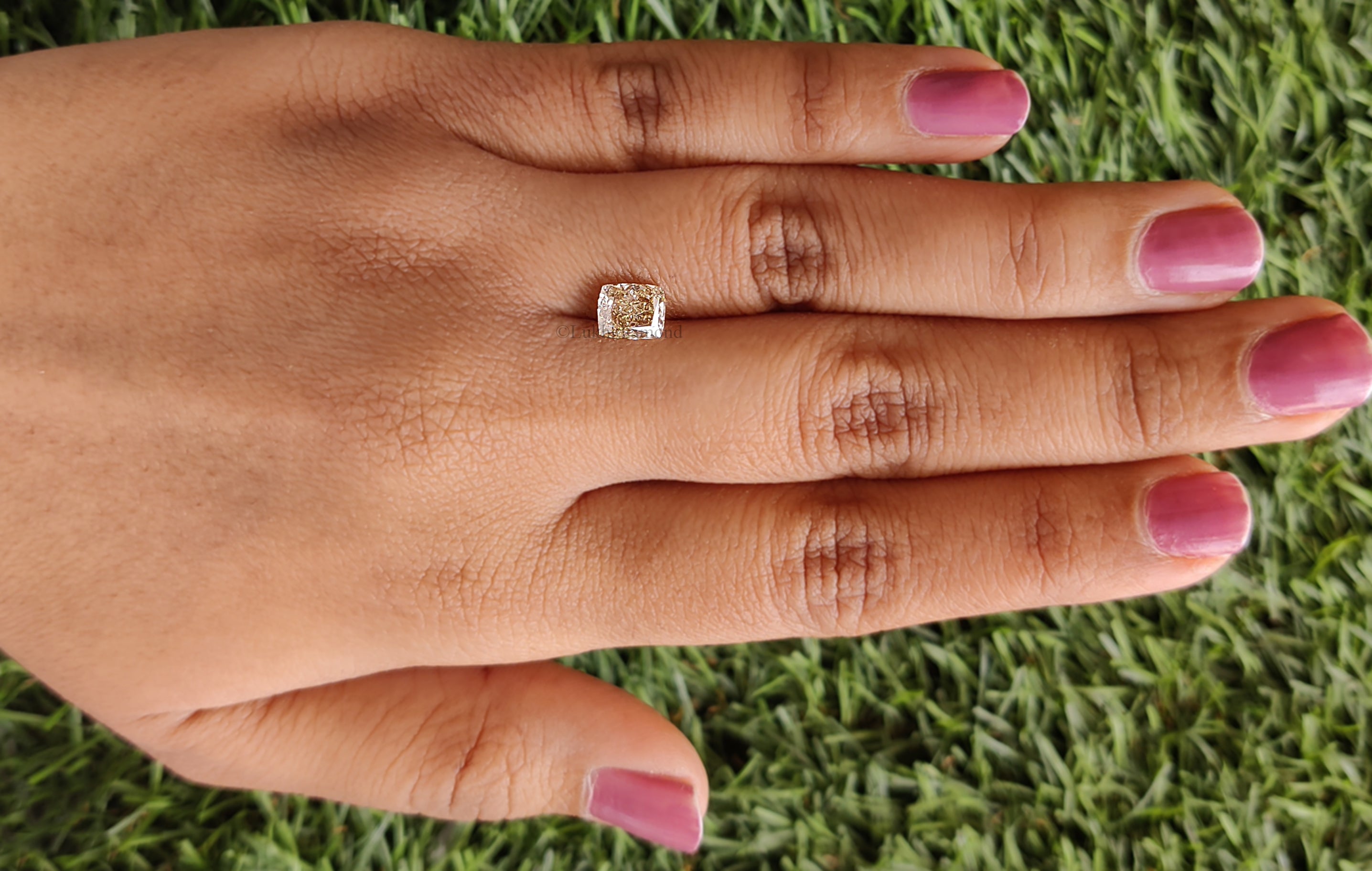 1.13 CT IGI Certified Cushion Modified Brilliant Cut Diamond Q-R Color Diamond VVS2 Clarity Lab Grown Diamond Lab Created Diamond L3481