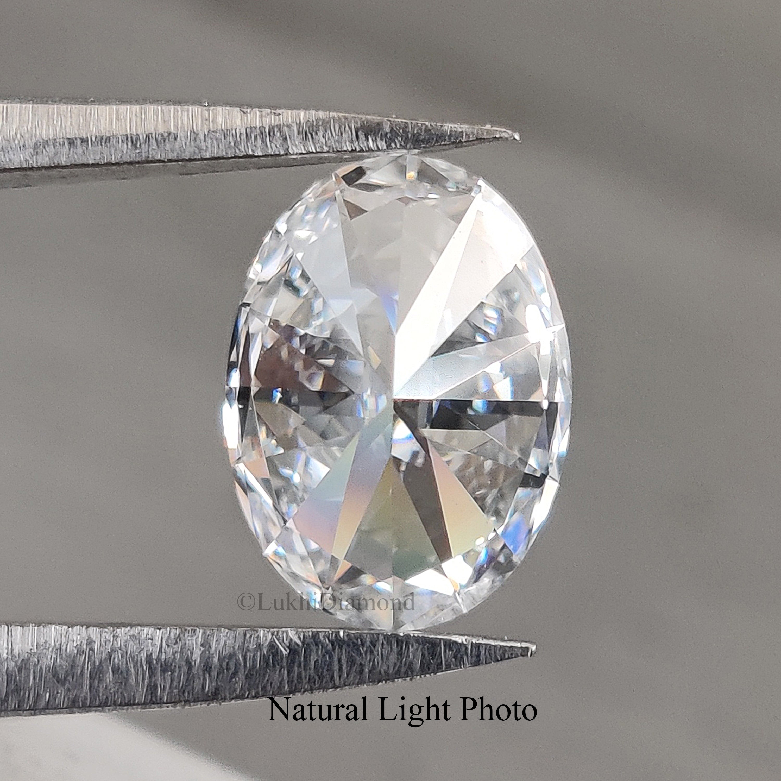 IGI Certified 1 Ct, 1.5 Ct, 2 Ct, 2.5 Ct, 3 Ct Oval Brilliant Cut E/F Color VS Clarity Lab Grown CVD Diamond Lab Created Loose Diamond Q108