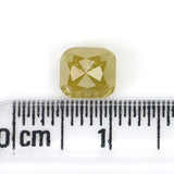 Natural Loose Cushion Diamond, Yellow Color Diamond, Natural Loose Diamond, Cushion Rose Cut Diamond, 1.19 CT Cushion Shape Diamond L9831