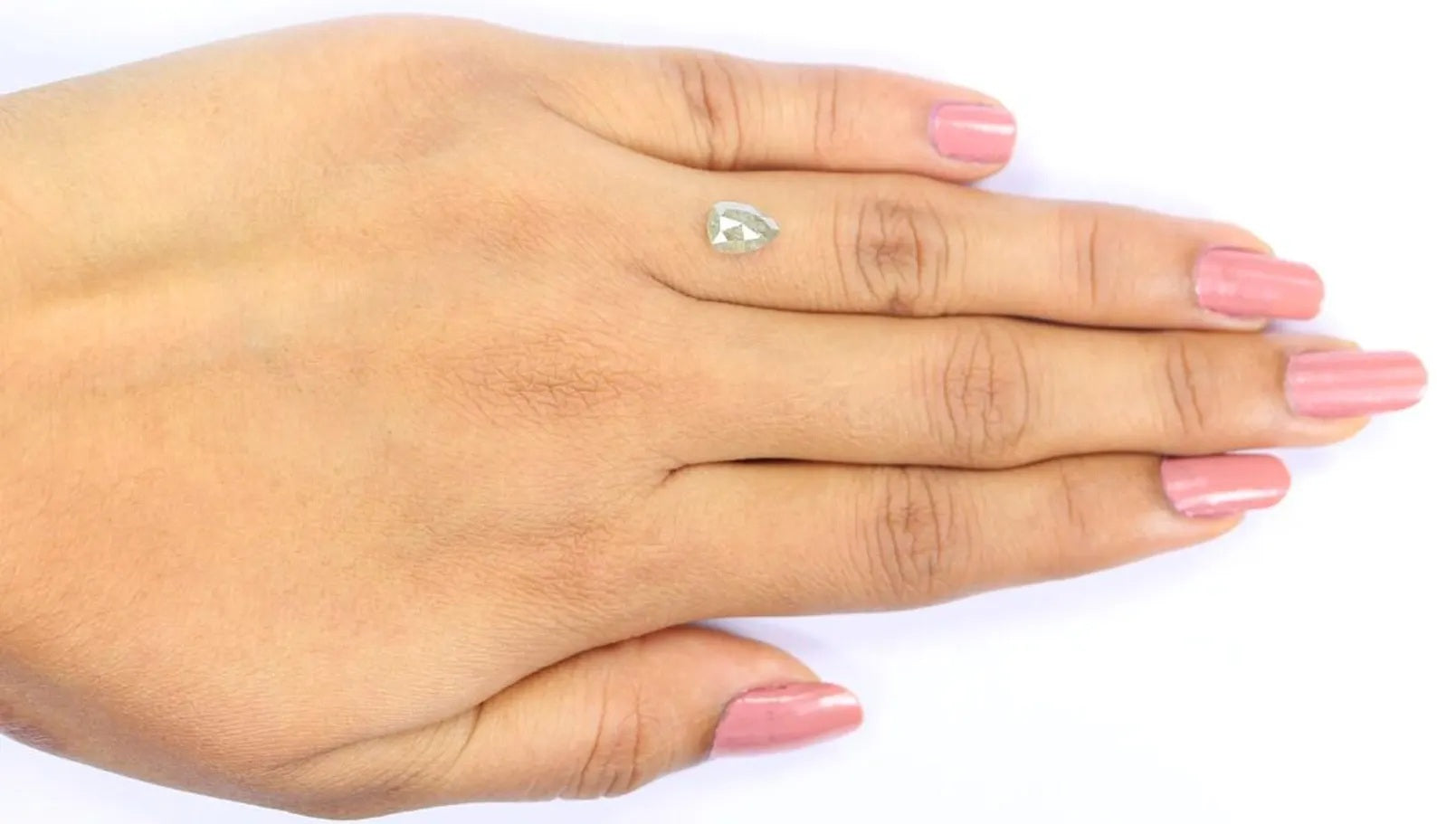 0.80 CT Natural Loose Pear Shape Diamond Grey Color Pear Cut Diamond 7.35 MM Natural Loose Diamond Grey Color Pear Rose Cut Diamond NQ8695