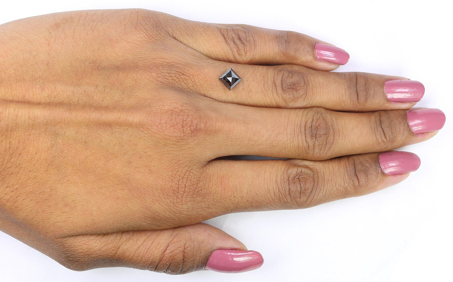 0.94 CT Natural Loose Kite Shape Diamond Black Color Kite Cut Diamond 7.50 MM Natural Loose Diamond Kite Shape Rose Cut Diamond QN489