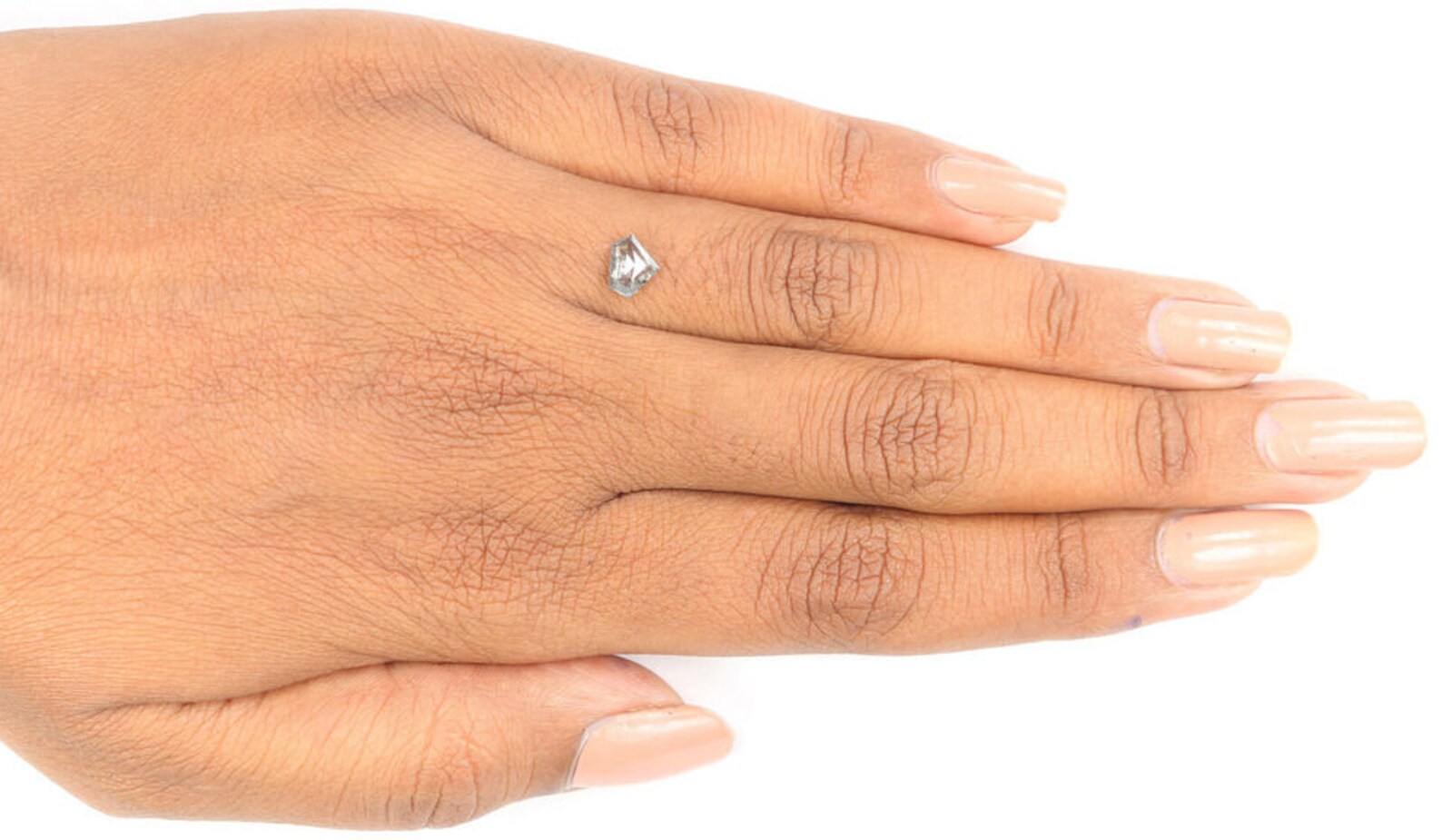 0.58 CT Natural Loose Shield Shape Diamond Salt And Pepper Shield Cut Diamond 5.10 MM Natural Diamond Shield Rose Cut Diamond QN1261