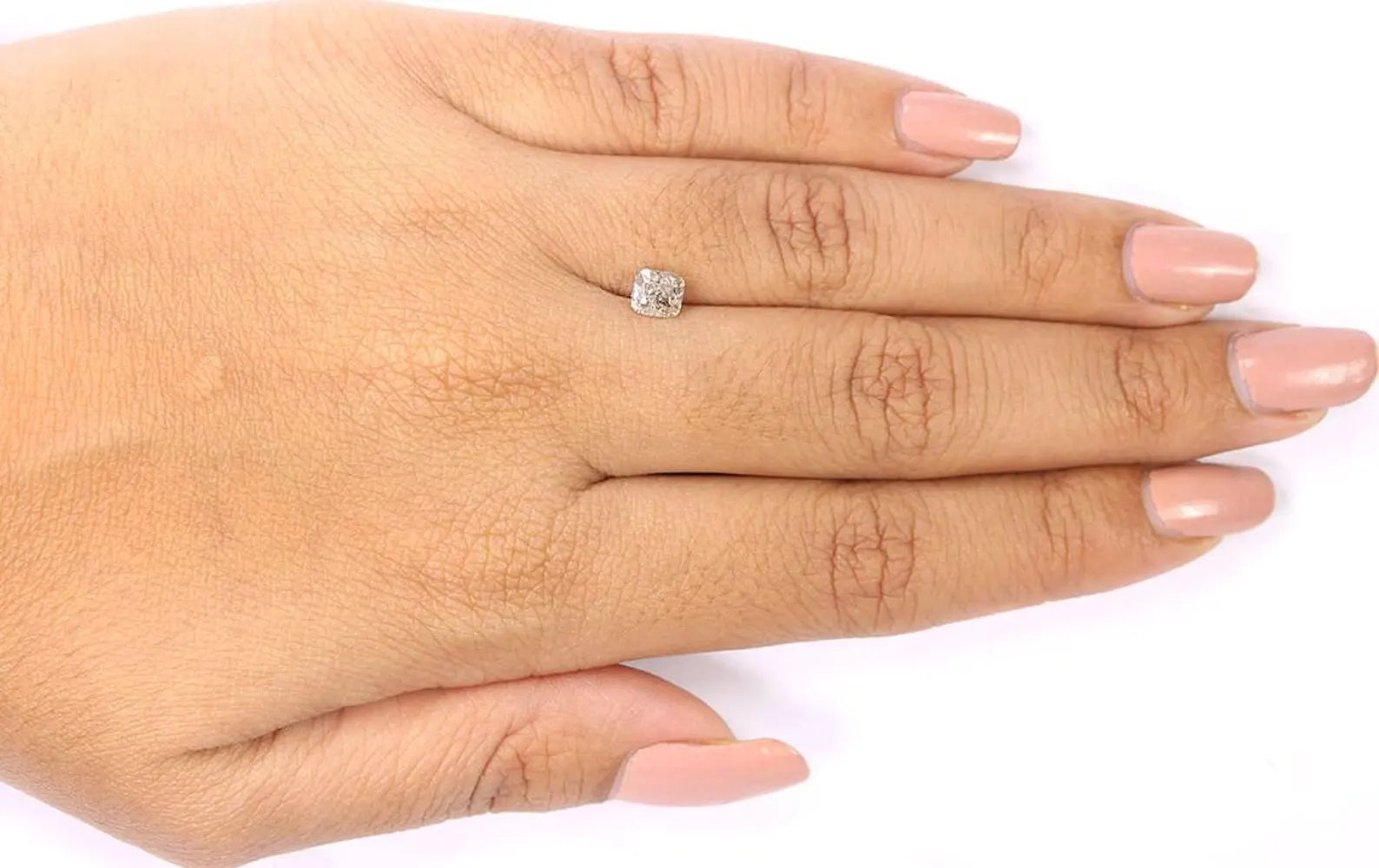 0.83 Ct Natural Loose Cushion Shape Diamond Yellow Color Cushion Diamond 4.90 MM Natural Grey Color Cushion Brilliant Cut Diamond NQB7398