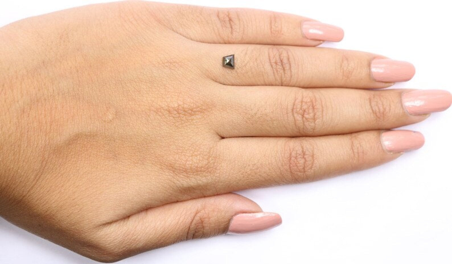0.40 CT Natural Loose Antique Shape Diamond Salt And Pepper Antique Cut Diamond 5.65 MM Natural Diamond Antique Rose Cut Diamond NQ9272