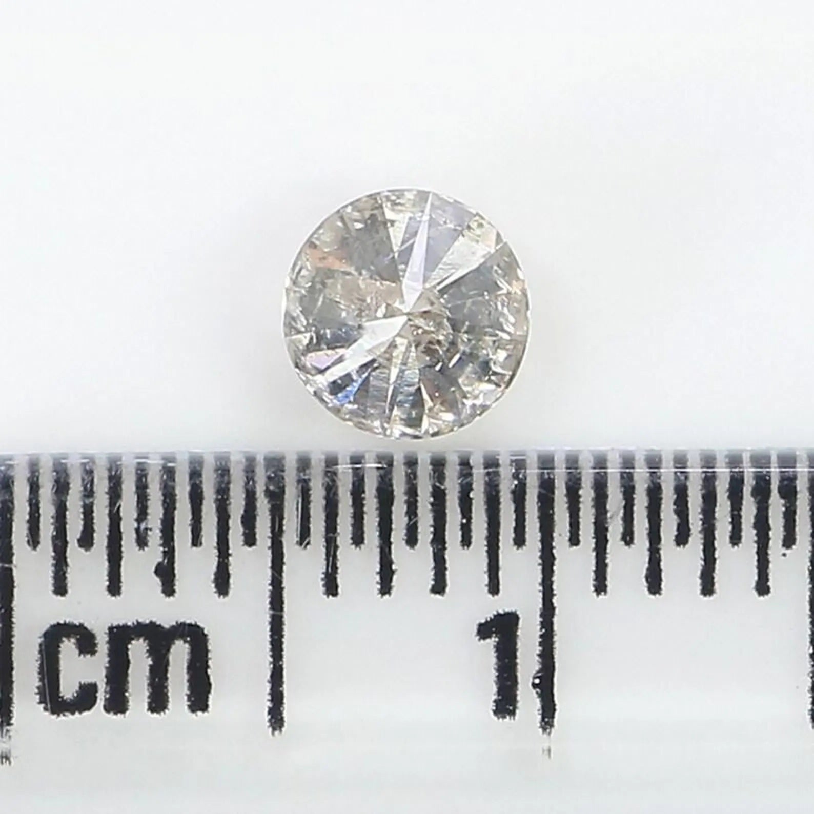 0.53 CT Natural Loose Round Shape Diamond Salt And Pepper Round Cut Diamond 4.60 MM Natural Loose Diamond Round Brilliant Cut Diamond NQ898