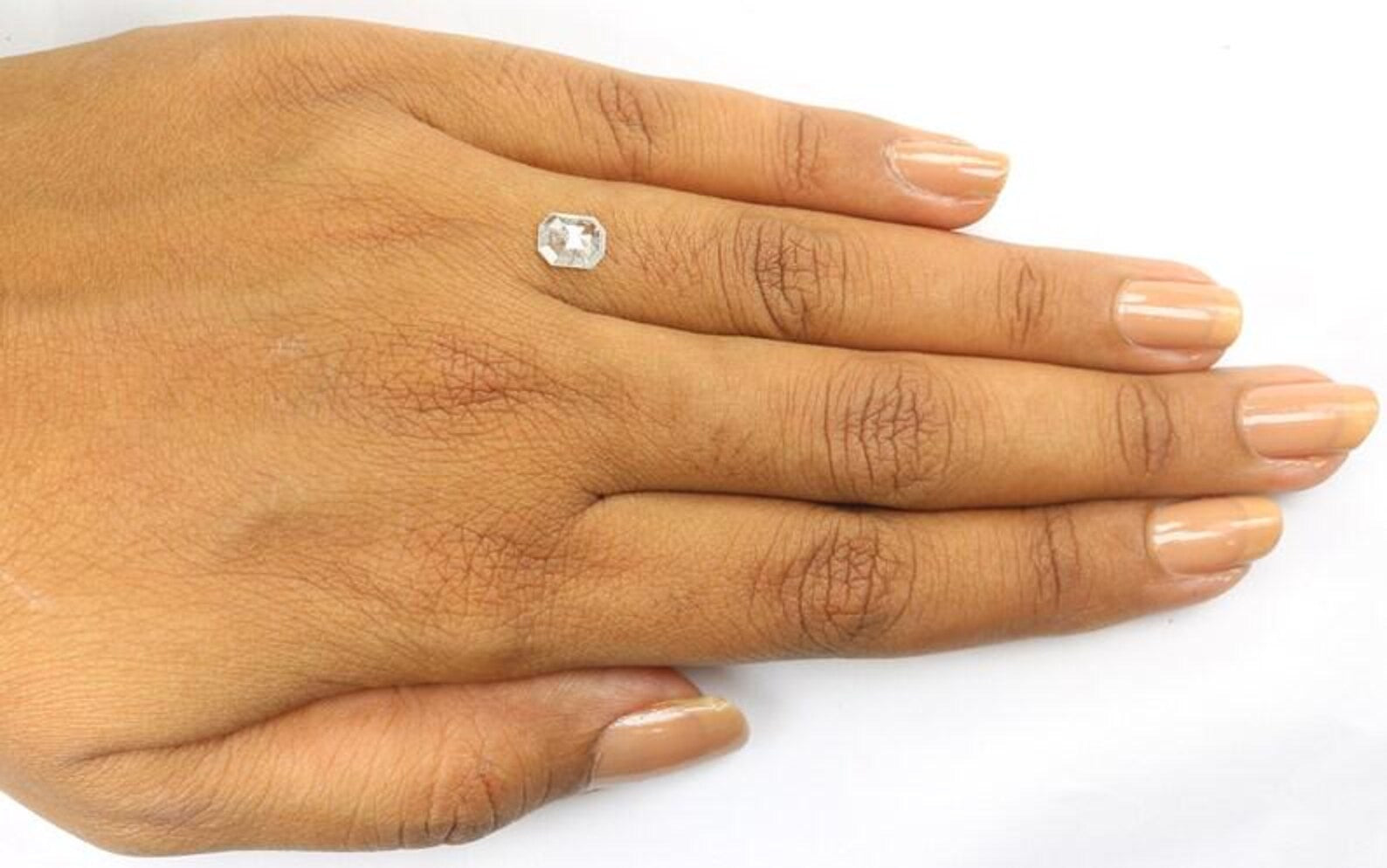 0.67 Ct Natural Loose Emerald Shape Diamond Grey Color Emerald Cut Diamond 6.60 MM Natural Loose Grey Color Emerald Rose Cut Diamond NQ1500