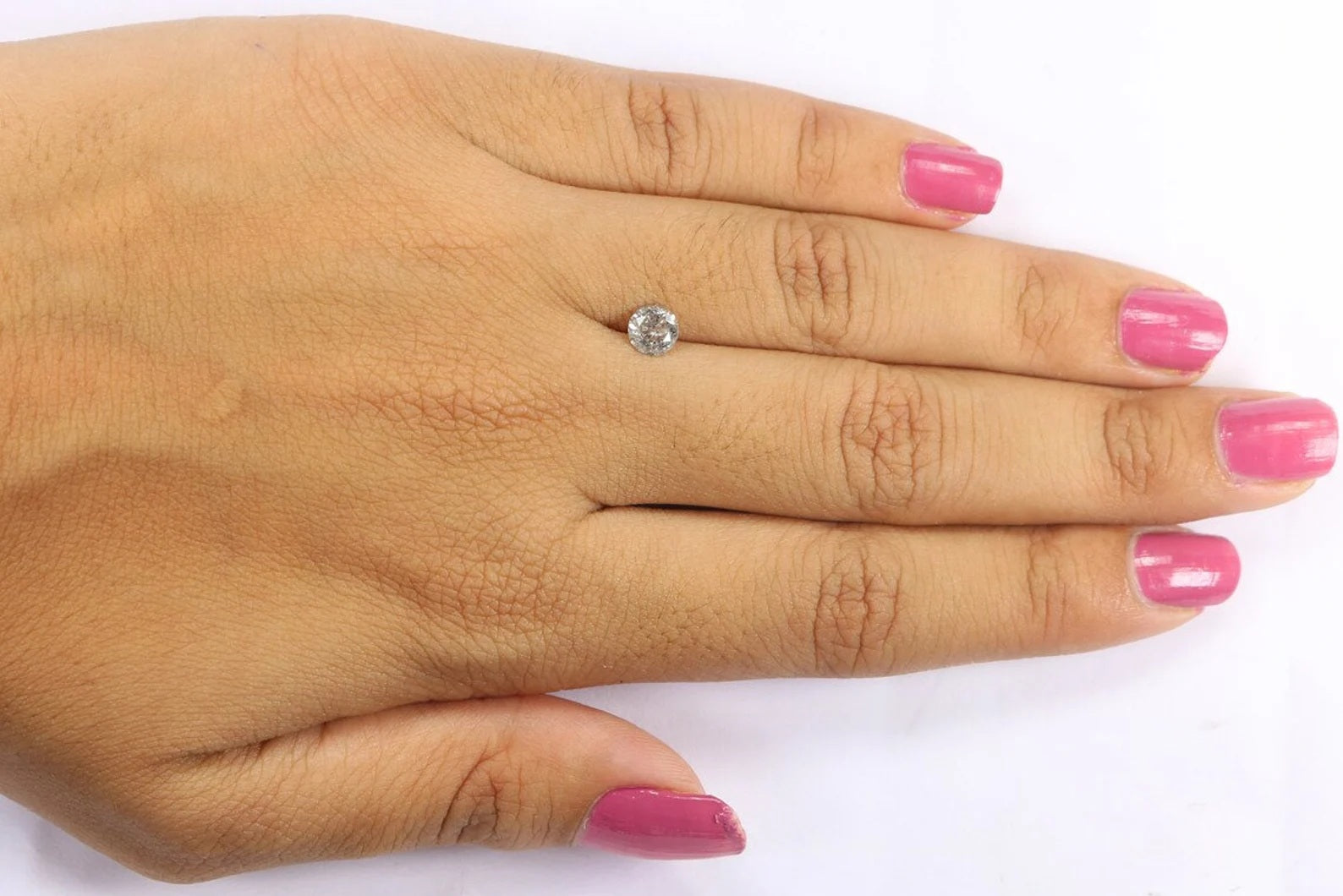 0.54 CT Natural Loose Round Brilliant Cut Diamond Salt And Pepper Diamond 5.05 MM Natural Loose Black Grey Color Round Cut Diamond NQ1830