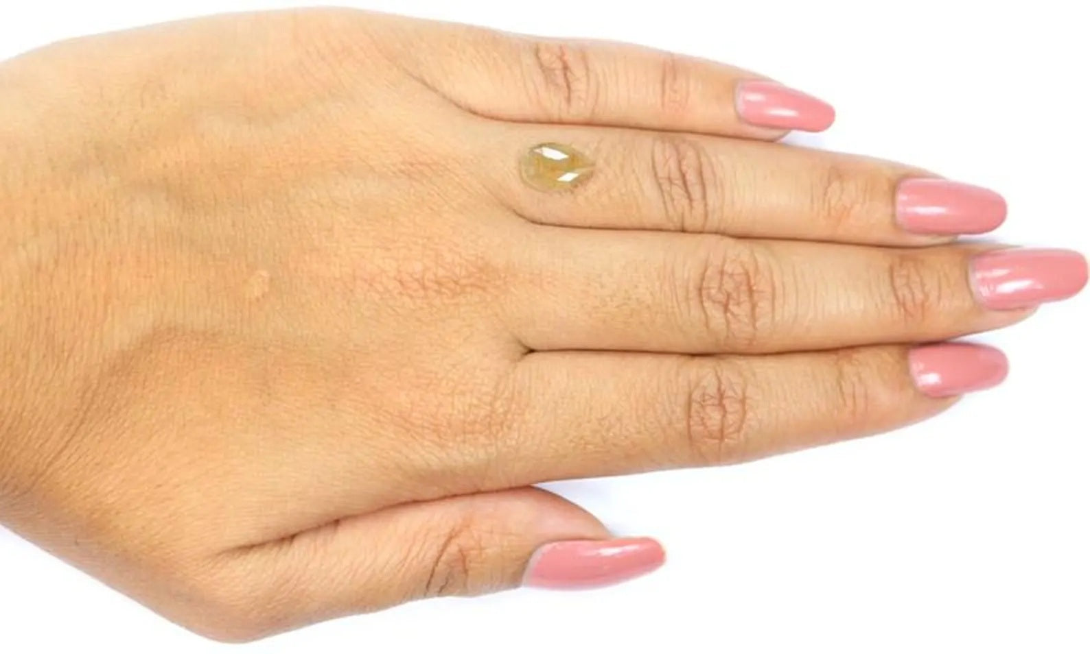 1.44 CT Natural Loose Pear Shape Diamond Brown Color Pear Diamond 10.00 MM Natural Loose Diamond Brown Color Pear Rose Cut Diamond NQ9135