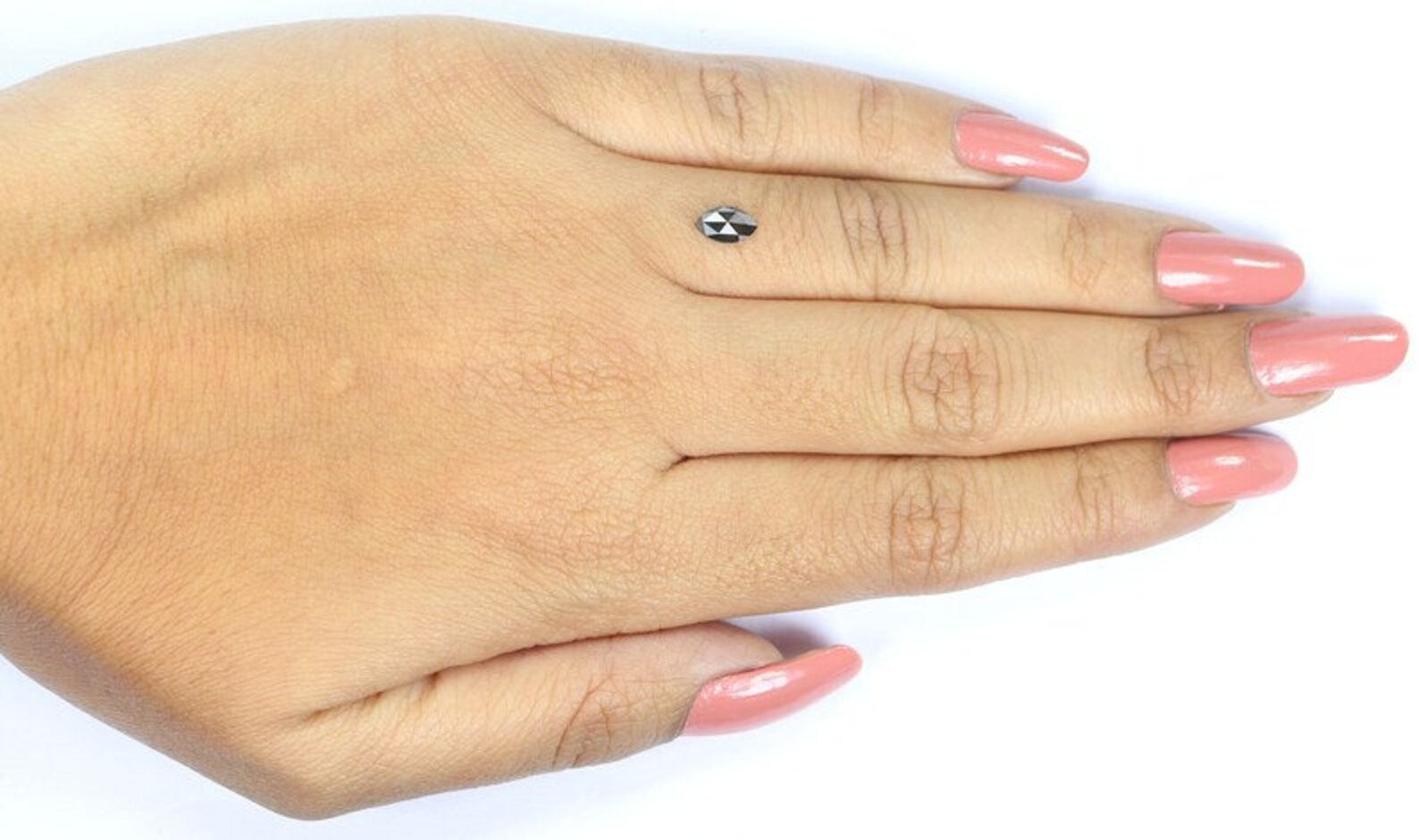 0.43 Ct Natural Loose Marquise Shape Diamond Salt And Pepper Marquise Diamond 6.80 MM Natural Black Color Marquise Rose Cut Diamond NQ9982