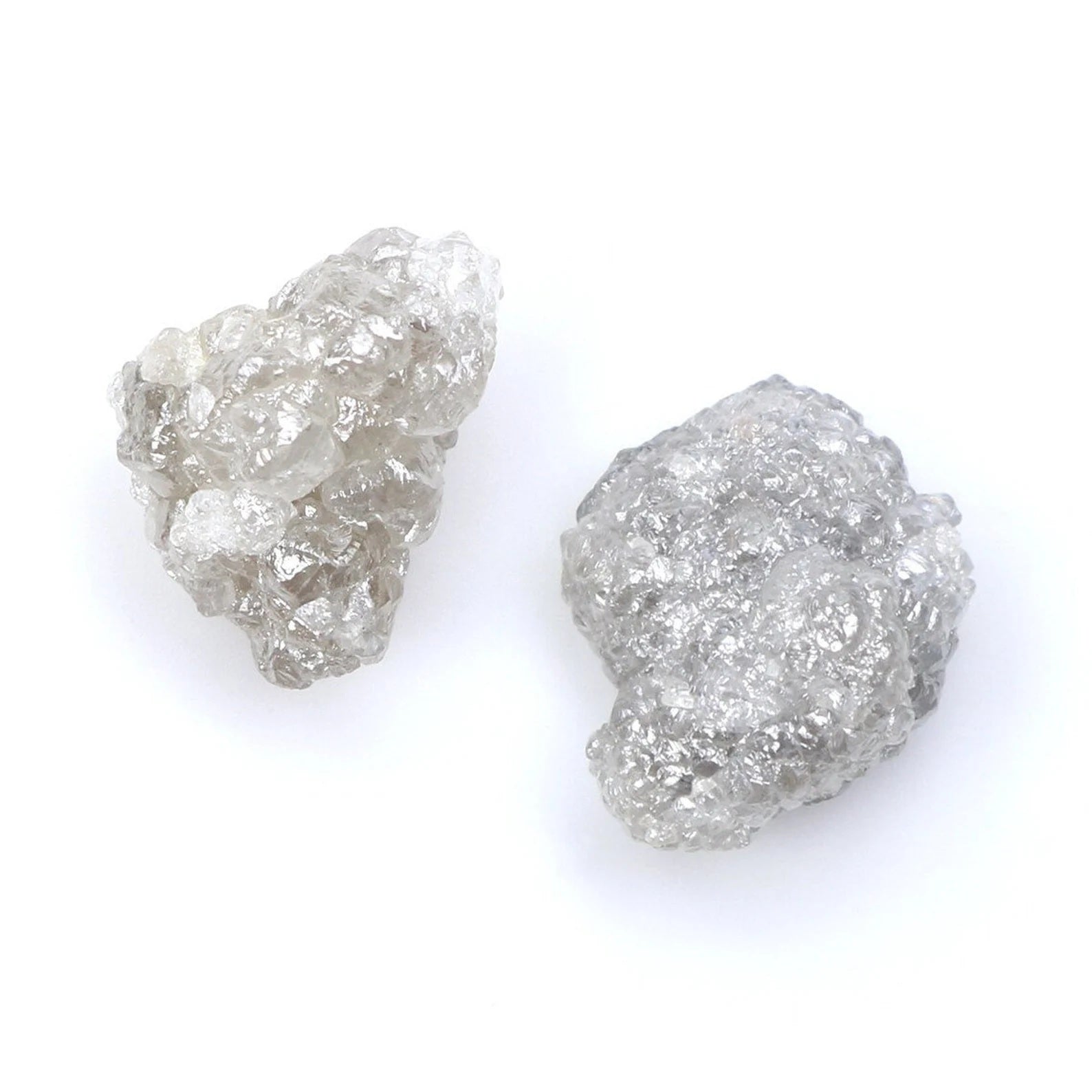 5.38 CT Natural Loose Rough Diamond Gray Color Rough Diamond 9.50 MM Natural Diamond Gray Color Irregular Cut Rough Shape Diamond NQ1093