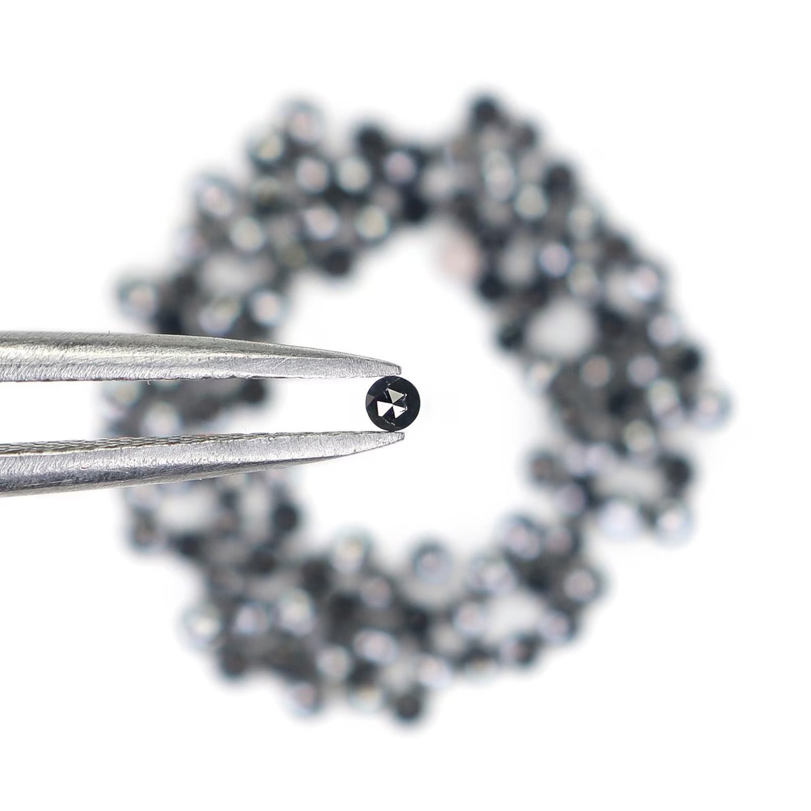 2.52 CT Natural Loose Round Shape Diamond Black Color Round Diamond 1.80 MM Natural Loose Diamond Black Color Round Rose Cut Diamond NQ1815