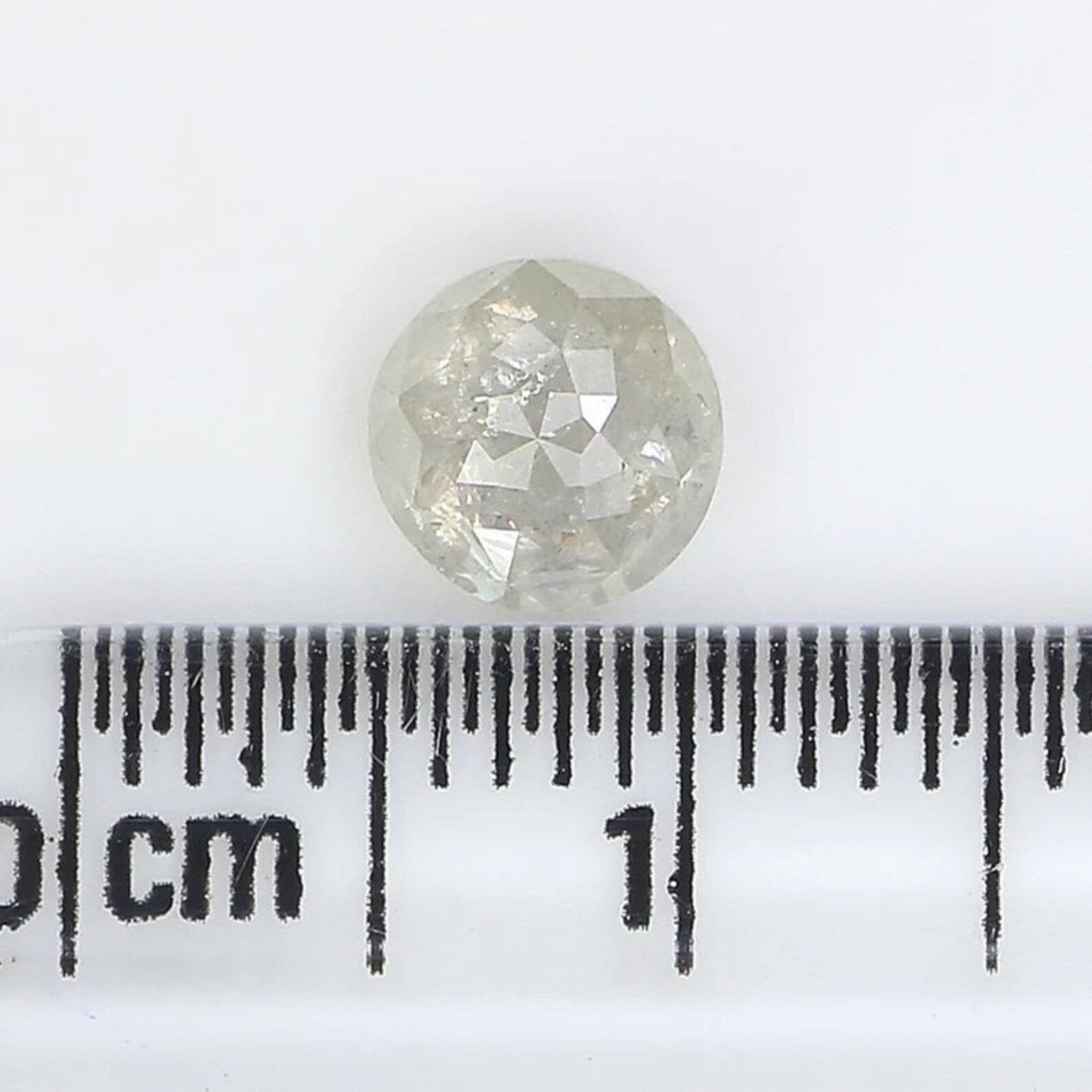 0.90 CT Natural Loose Round Shape Diamond Grey Color Round Rose Cut Diamond 5.80 MM Natural Diamond Grey Color Round Rose Cut Diamond NQ1421