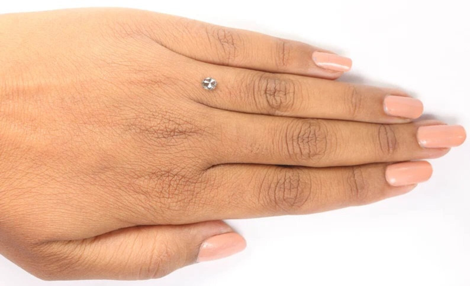 0.35 CT Natural Loose Oval Shape Diamond Salt and Pepper Oval Shape Diamond 4.85 MM Natural Black Grey Color Oval Rose Cut Diamond NQ1200