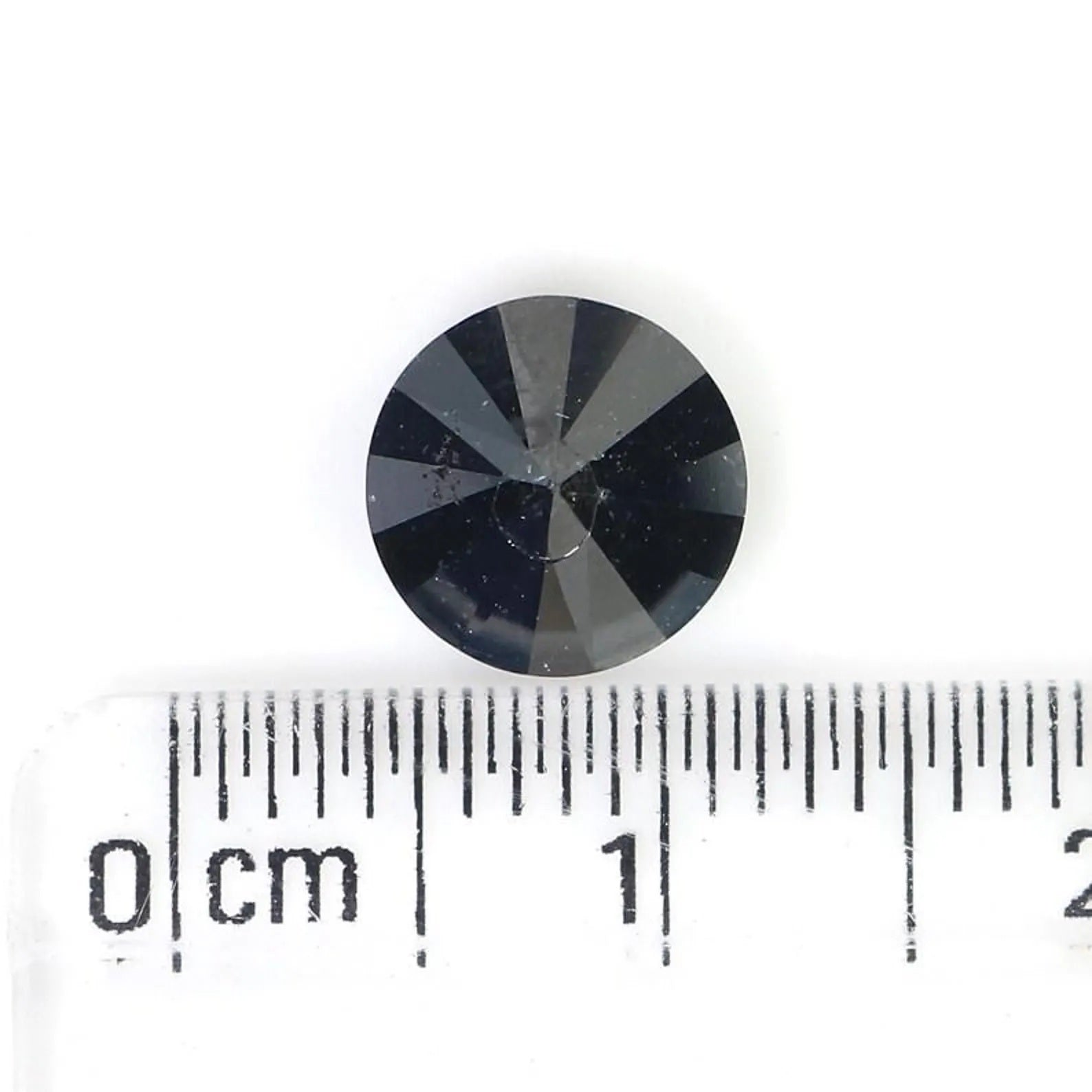 2.14 CT Natural Loose Round Shape Diamond Black Color Round Diamond 7.80 MM Natural Loose Black Color Round Brilliant Cut Diamond NQB1689