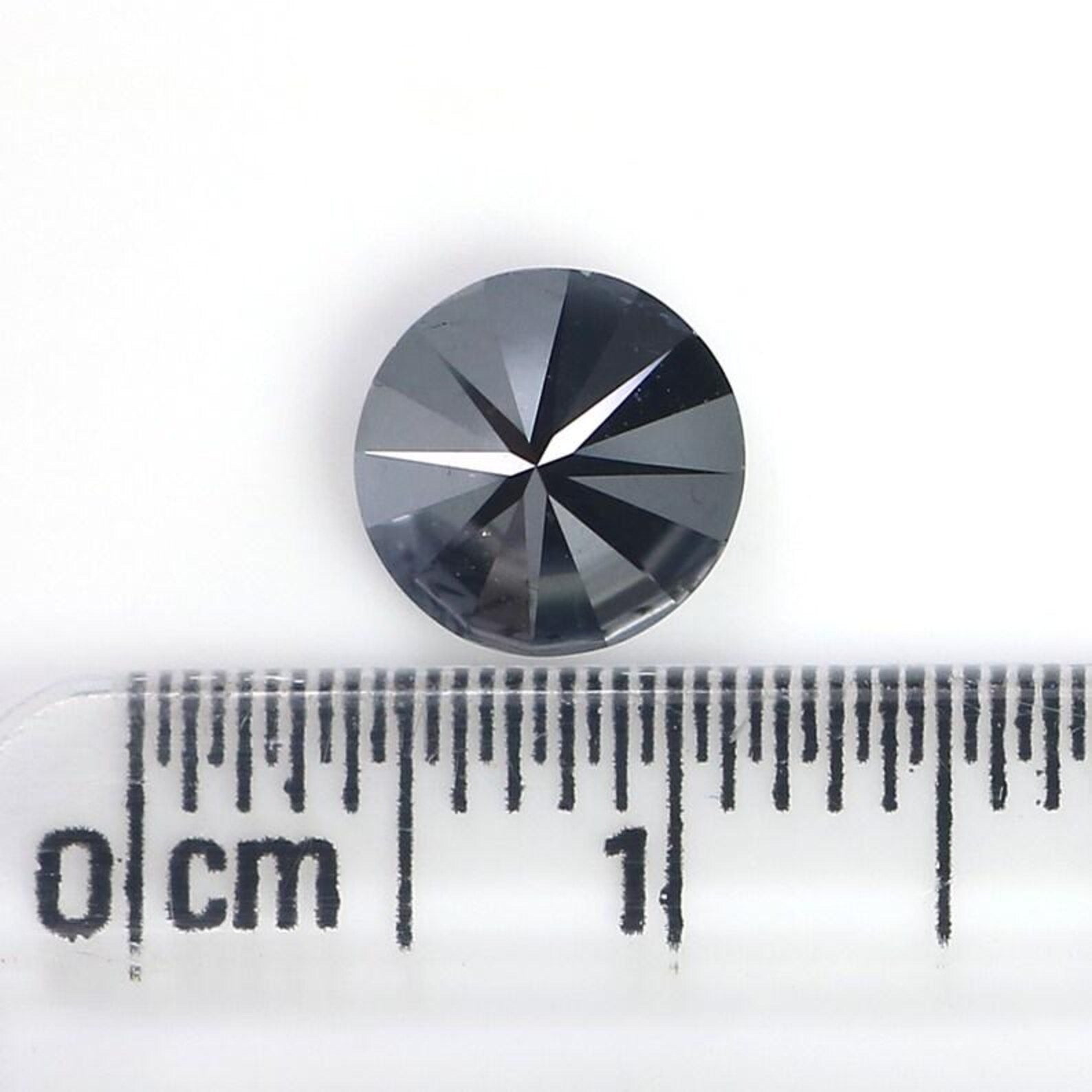 1.65 CT Natural Loose Round Shape Diamond Black Color Round Diamond 7.25 MM Natural Diamond Black Color Round Brilliant Cut Diamond NQ277