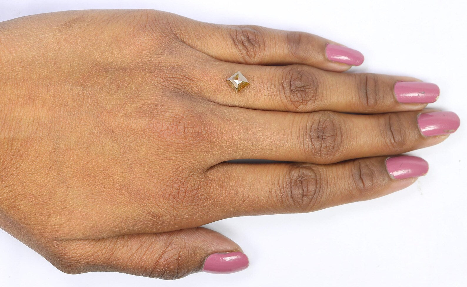 1.09 CT Natural Loose Kite Shape Diamond Yellow Color Kite Diamond 7.70 MM Natural Loose Diamond Yellow Color Kite Rose Cut Diamond QN768