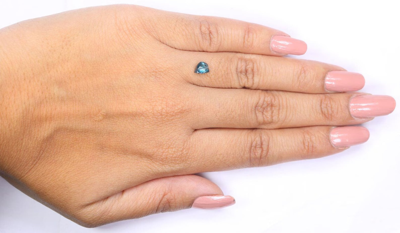 0.67 CT Natural Loose Rough Diamond Blue Color Rough Cut Diamond 5.90 MM Natural Diamond Blue Color Irregular Cut Rough Shape Diamond NQ1992