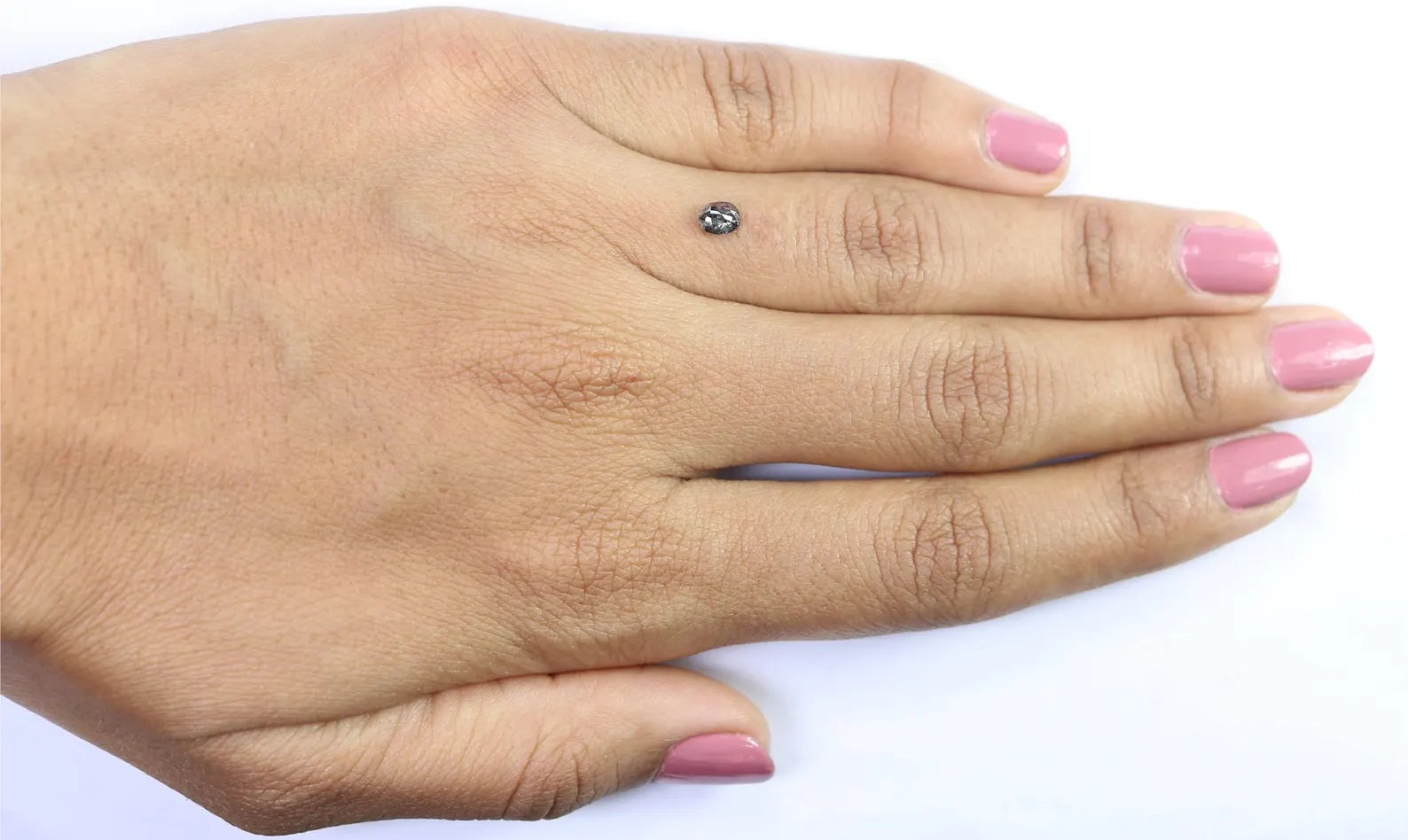 0.32 Ct Natural Loose Oval Shape Diamond Salt And Pepper Oval Cut Diamond 4.50 MM Black Grey Color Oval Shape Rose Cut Diamond QN9185