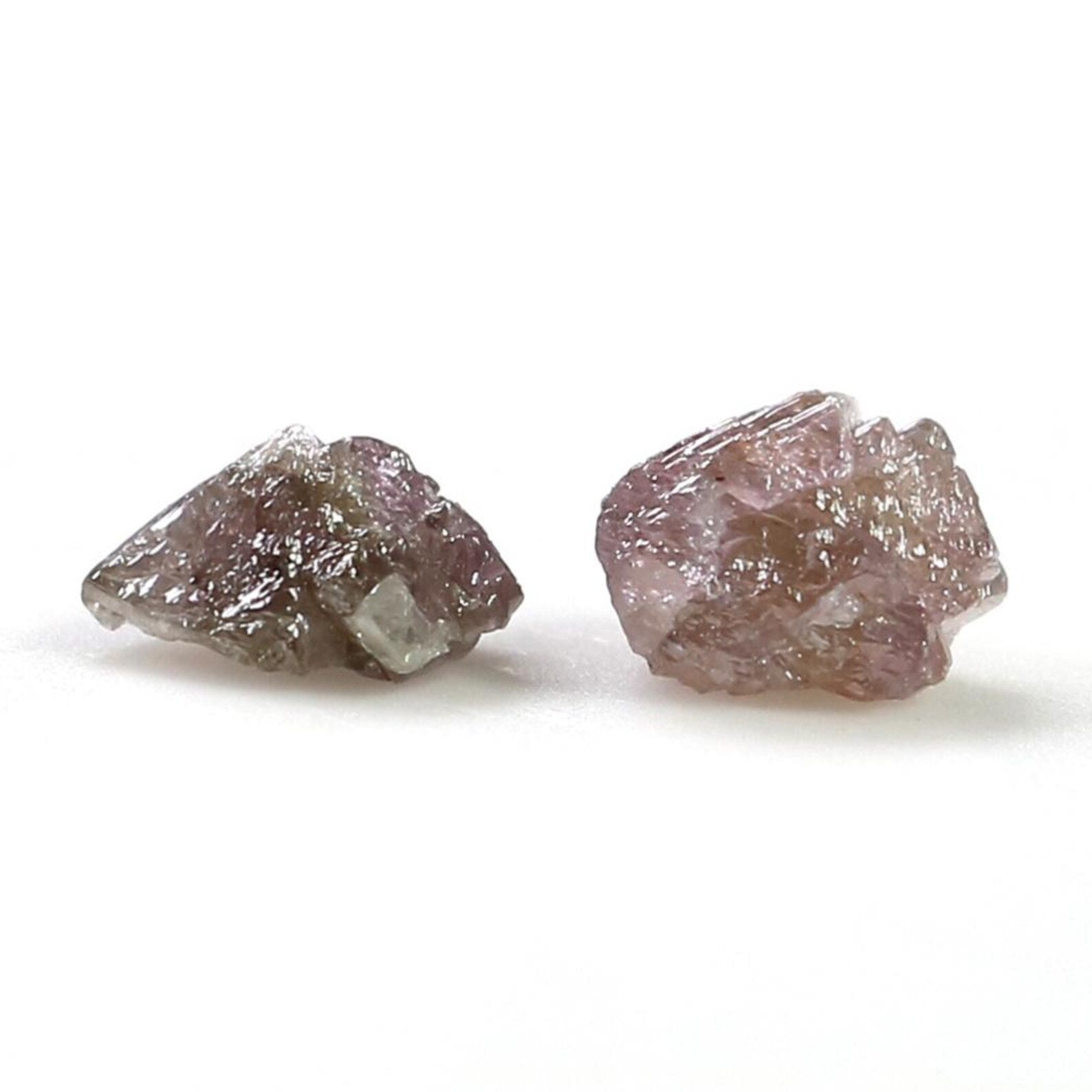 0.94 CT Natural Loose Rough Shape Diamond Pink Color Irregular Diamond 5.35 MM Natural Loose Diamond Pink Color Rough Cut Diamond NQ2527