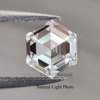 1 CT Hexagon Brilliant Cut Lab Grown Diamond Lab Created Loose Diamond Hexagon CVD Diamond Lab Made Hexagon for Engagement Ring Q112