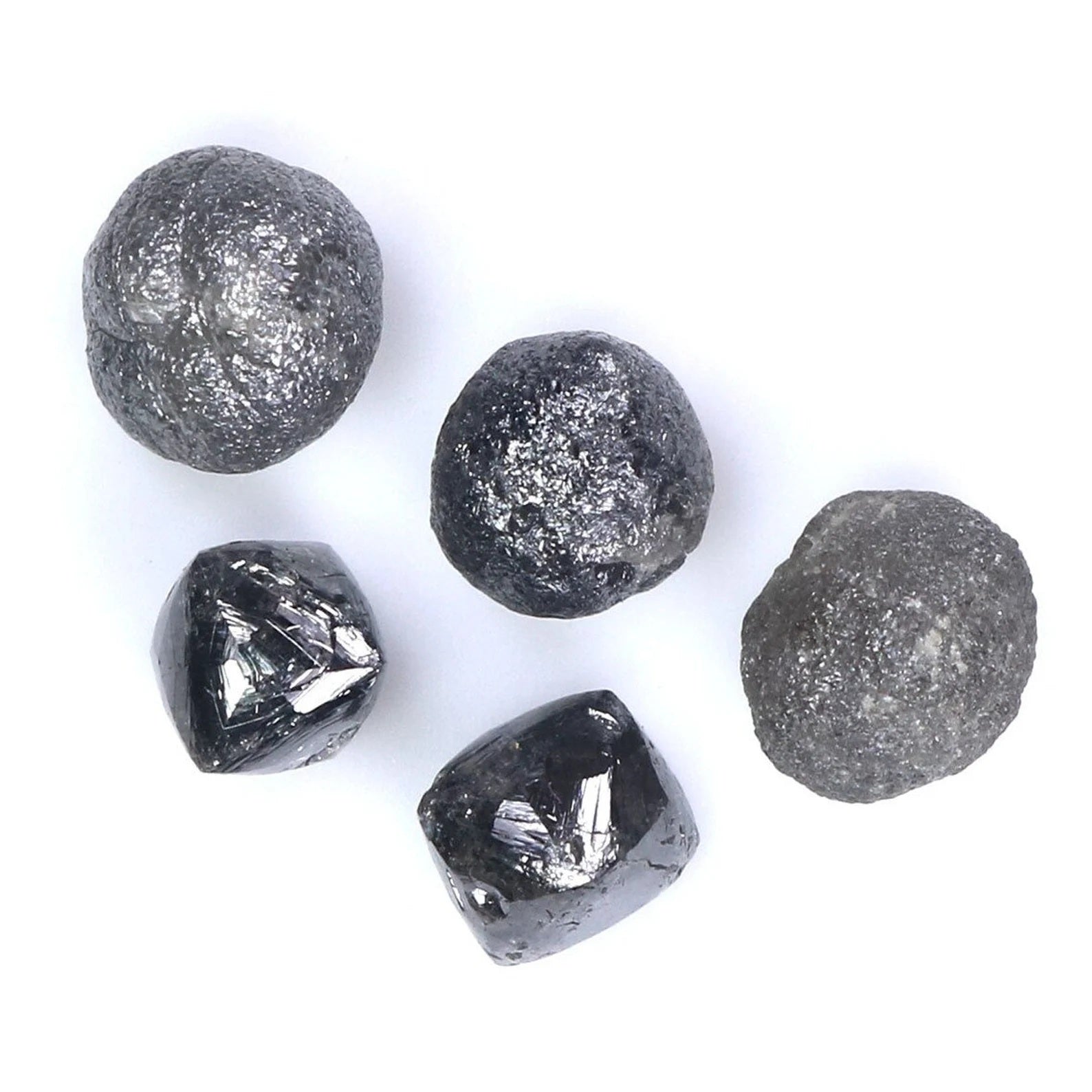 6.15 CT Natural Loose Rough Diamond Salt And Pepper Rough Diamond 4.40 MM Natural Black Grey Color Irregular Cut Rough Shape Diamond NQ2003