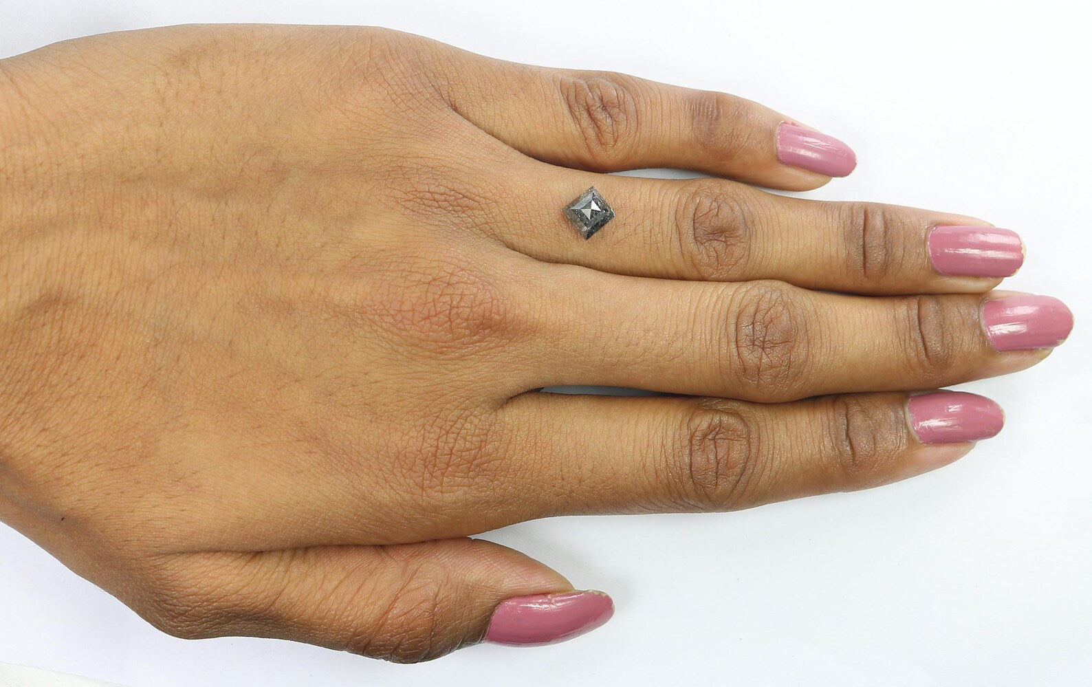1.20 CT Natural Loose Kite Shape Diamond Salt And Pepper Kite Diamond 8.00 MM Natural Loose Diamond Black Grey Kite Rose Cut Diamond QN1322