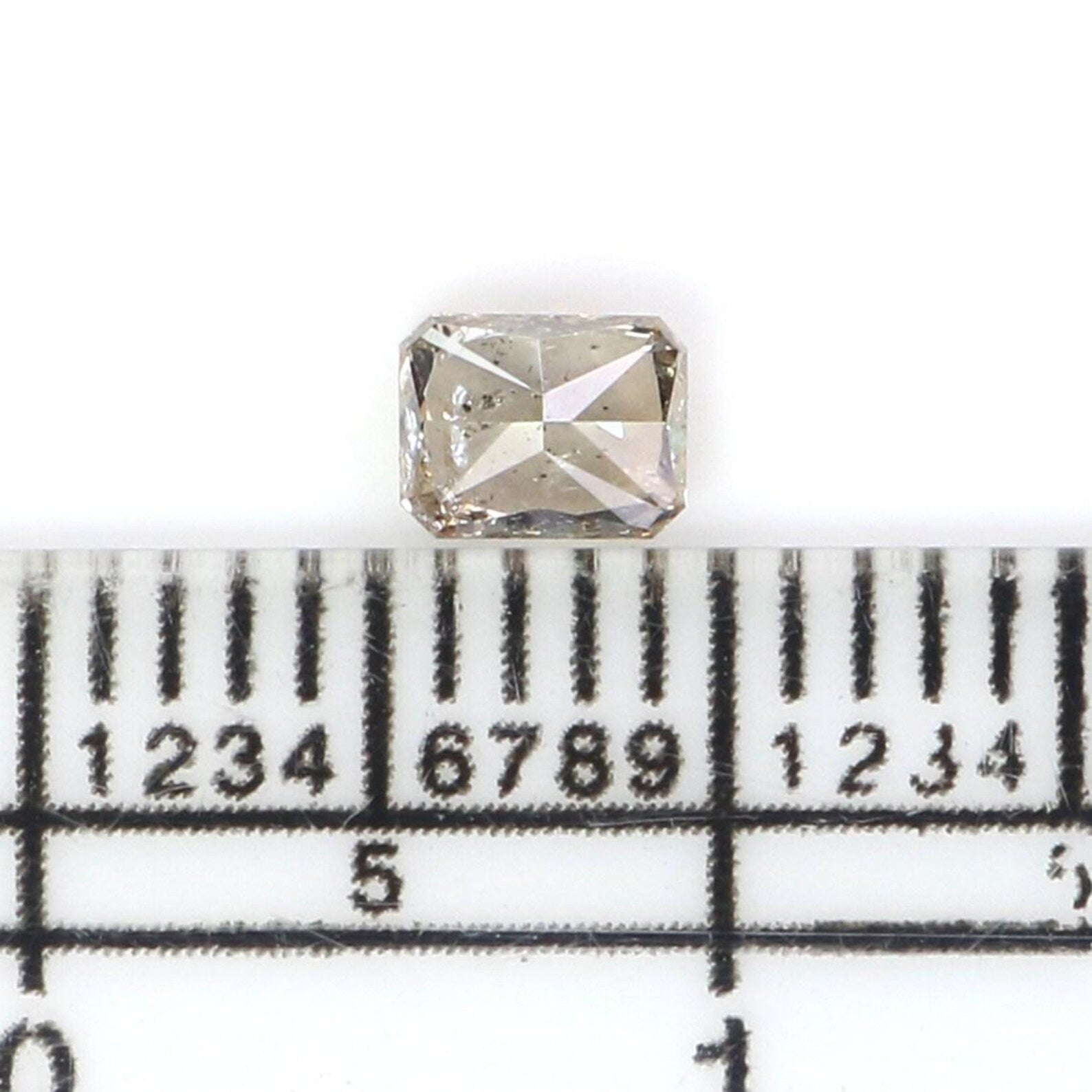 0.32 CT Natural Loose Emerald Shape Diamond Grey Color Emerald Diamond 4.20 MM Natural Loose Grey Color Emerald Brilliant Cut Diamond NQ7376