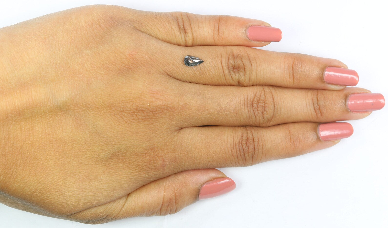 0.57 CT Natural Loose Pear Shape Diamond Salt And Paper Pear Cut Diamond 7.25 MM Natural Loose Diamond Pear Shape Rose Cut Diamond NQ2029