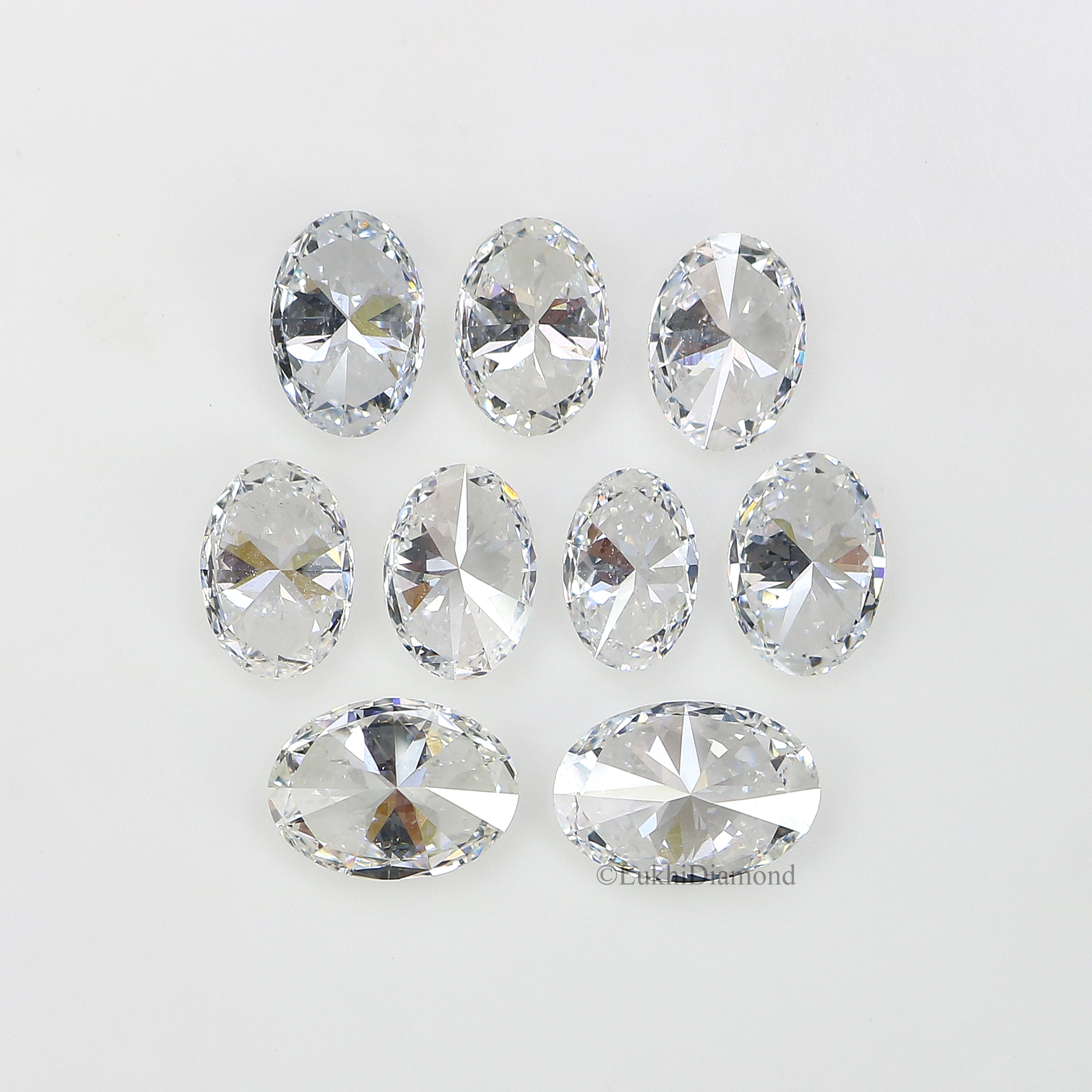 Oval Cut Lab Grown Diamond 4X3/5X3/6X4 MM Size Oval Loose Lab Man Made Diamond 2 PCs Pair For Earring Gift For Her Engagement Ring Q162