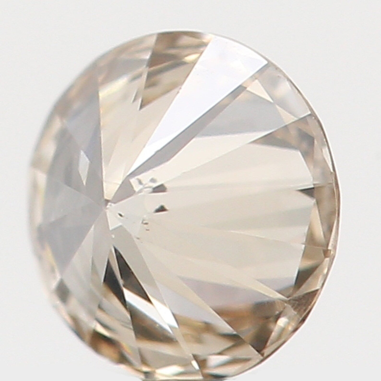 0.15 Ct Natural Loose Diamond Round Brown Color SI1 Clarity 3.40 MM N7205