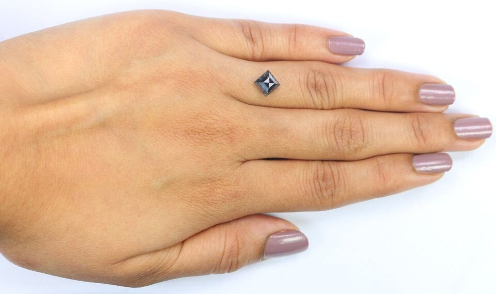 1.25 CT Natural Loose Kite Shape Diamond Salt And Pepper Kite Cut Diamond 8.00 MM Natural Loose Diamond Black Grey Kite Shape Diamond QN822