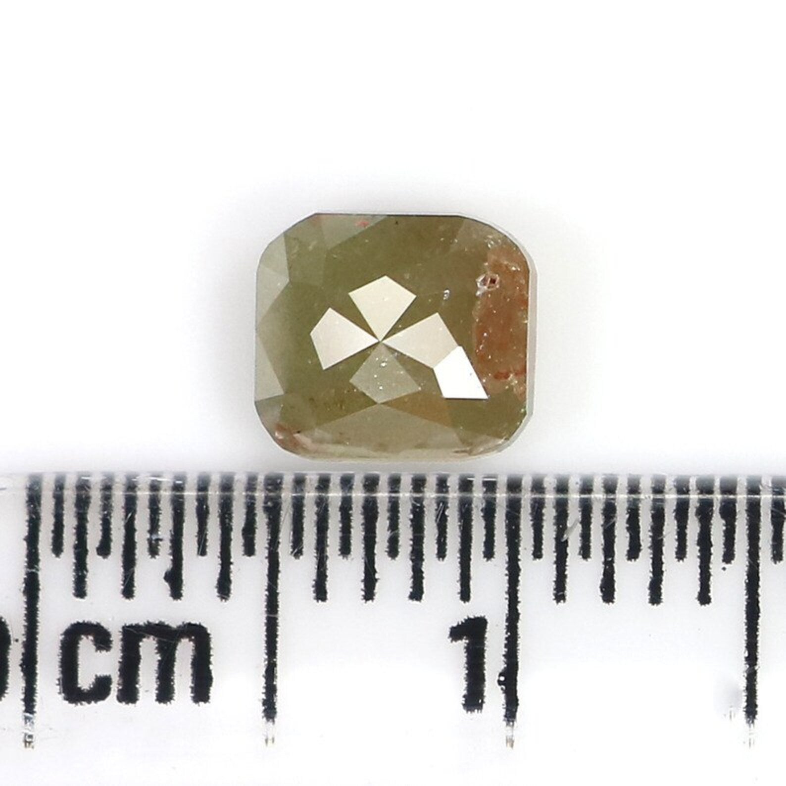 1.06 Ct Natural Loose Cushion Shape Diamond Green Color Cushion Cut Diamond 5.85 MM Natural Loose Diamond Cushion Rose Cut Diamond NQ769