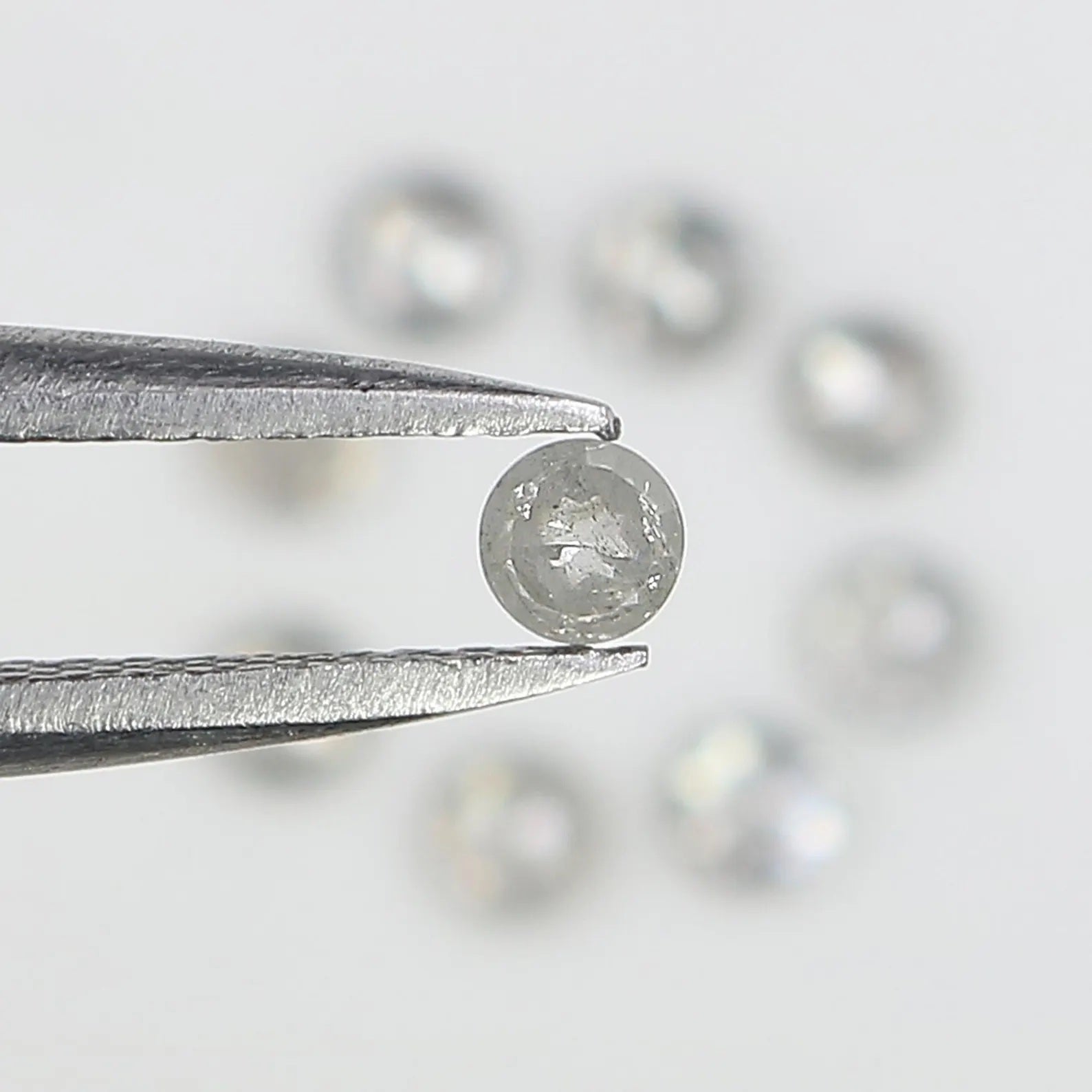 0.98 CT Natural Loose Round Shape Diamond Grey Color Round Diamond 2.70 MM Natural Loose Diamond Grey Color Round Rose Cut Diamond NQ2556