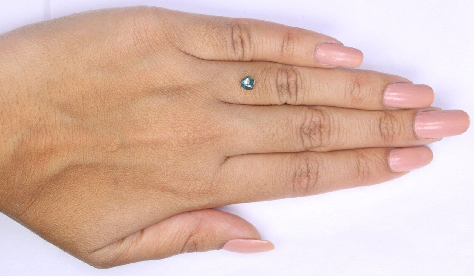 0.67 CT Natural Loose Rough Diamond Blue Color Rough Cut Diamond 4.65 MM Natural Diamond Blue Color Irregular Cut Rough Shape Diamond NQ1994