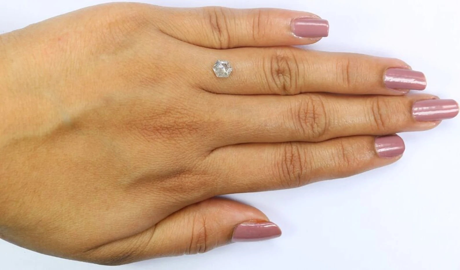 0.78 CT Natural Loose Hexagon Shape Diamond White - G Color Hexagon Diamond 6.15 MM Natural Loose Diamond Hexagon Rose Cut Diamond QN2183