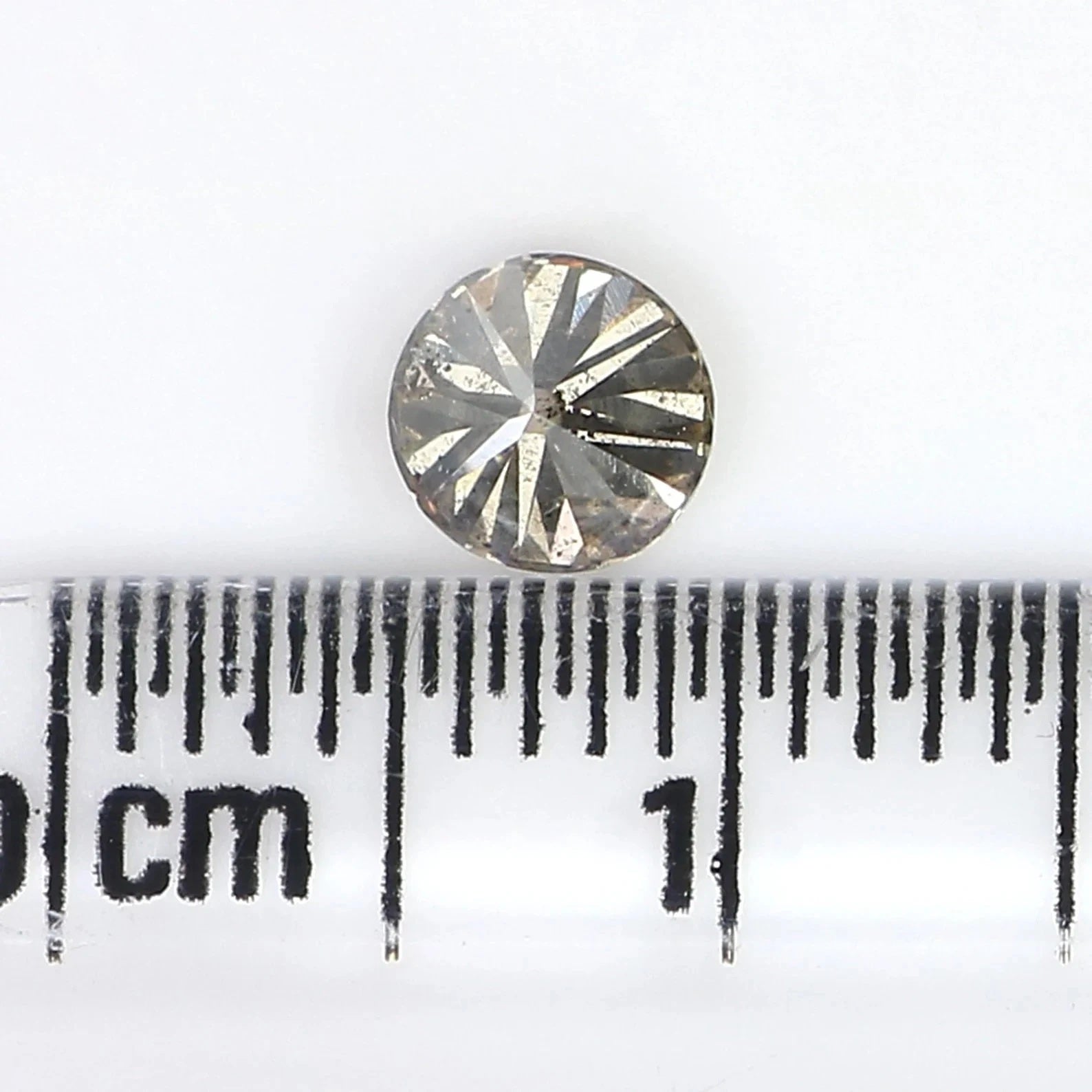 0.54 CT Natural Loose Round Cut Diamond Light Brown Color Round Cut Diamond 4.85 MM Natural Loose Diamond Round Brilliant Cut Diamond NQ268