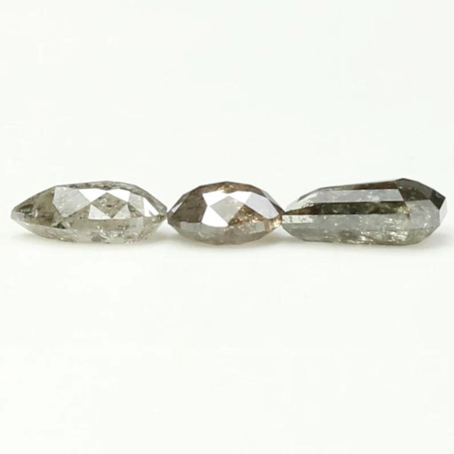 1.13 Ct Natural Loose Mix Shape Diamond Salt And Pepper Mix Shape Diamond 4.25 MM Natural Black Grey Color Mix Shape Rose Cut Diamond QN1250