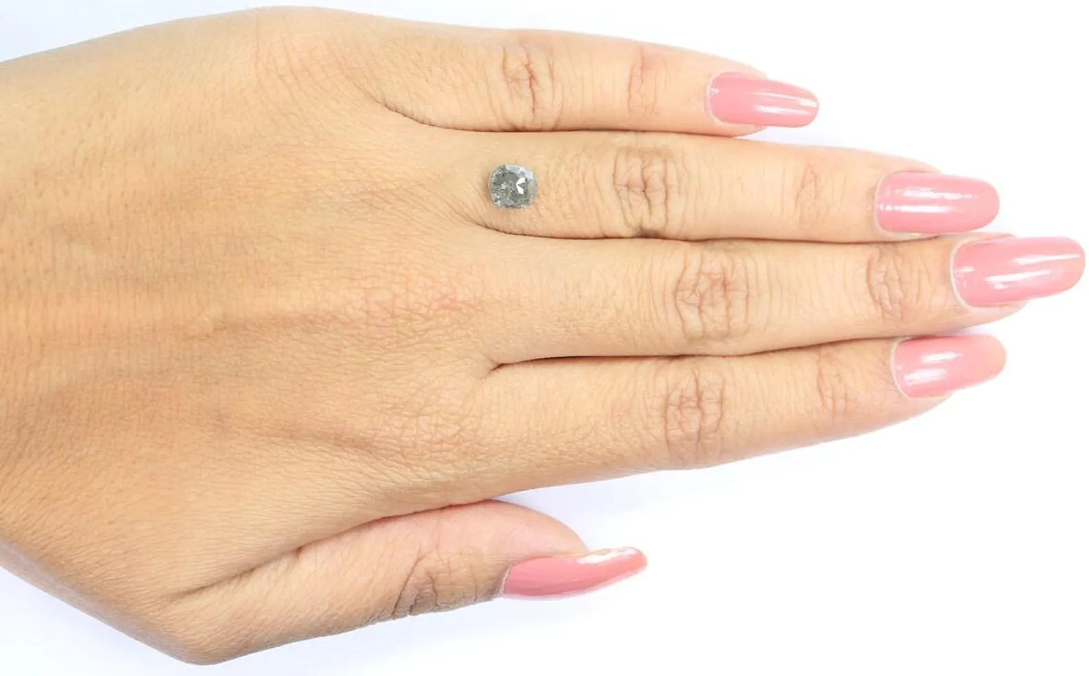 1.23 CT Natural Loose Oval Shape Diamond Salt And Pepper Oval Cut Diamond 6.40 MM Natural Loose Black Grey Shape Rose Cut Diamond NQ9120