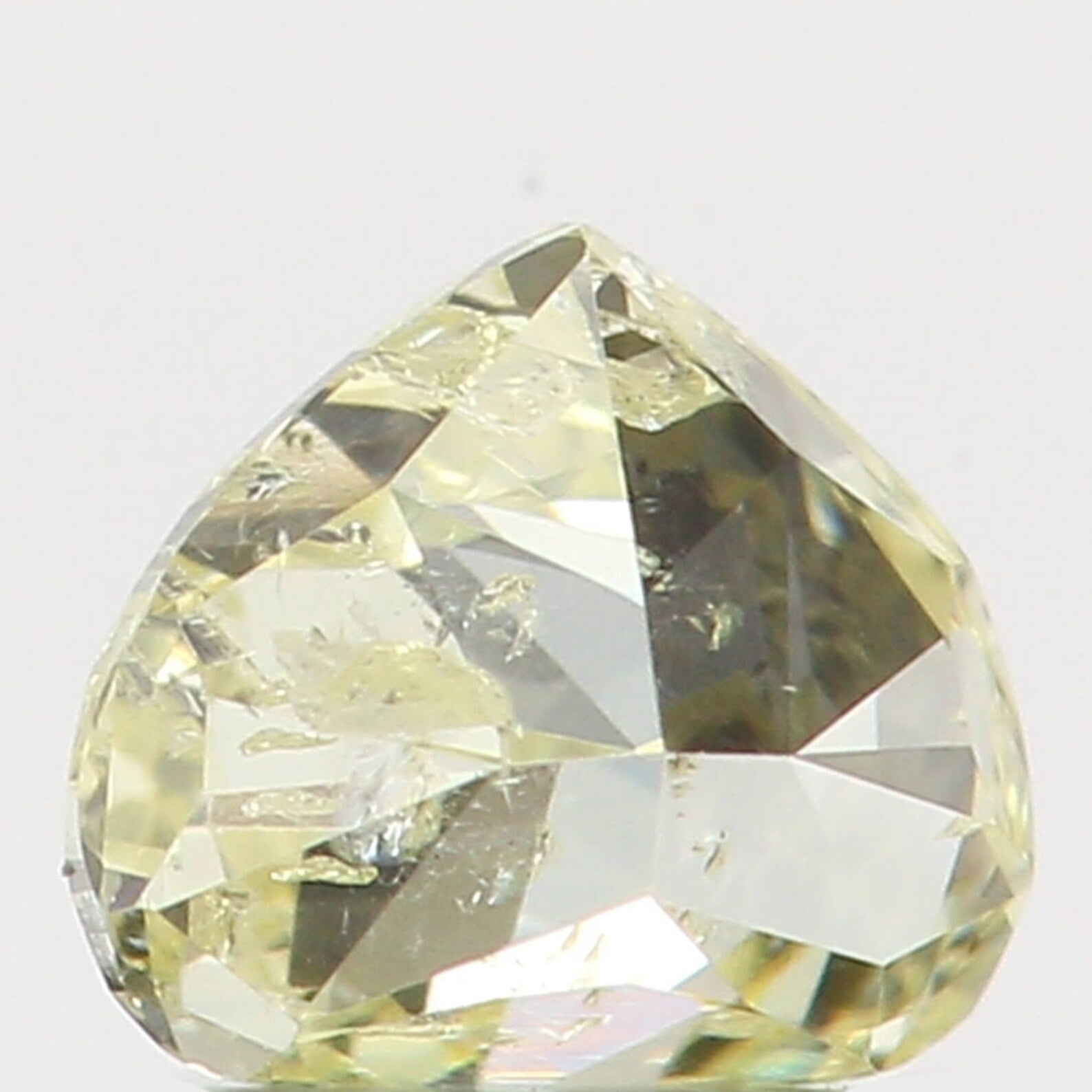 0.14 Ct Natural Loose Diamond Heart Yellow Color I2 Clarity 3.40 MM KDN7386